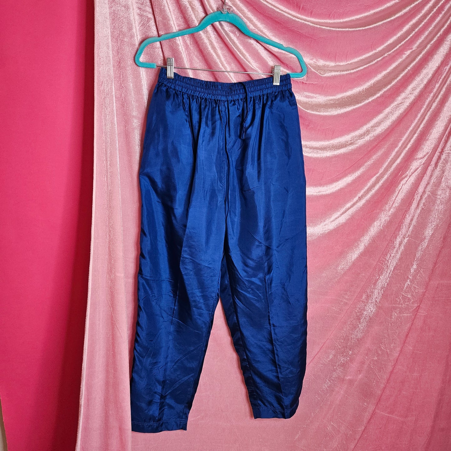 Royal Blue silk windbreaker set
