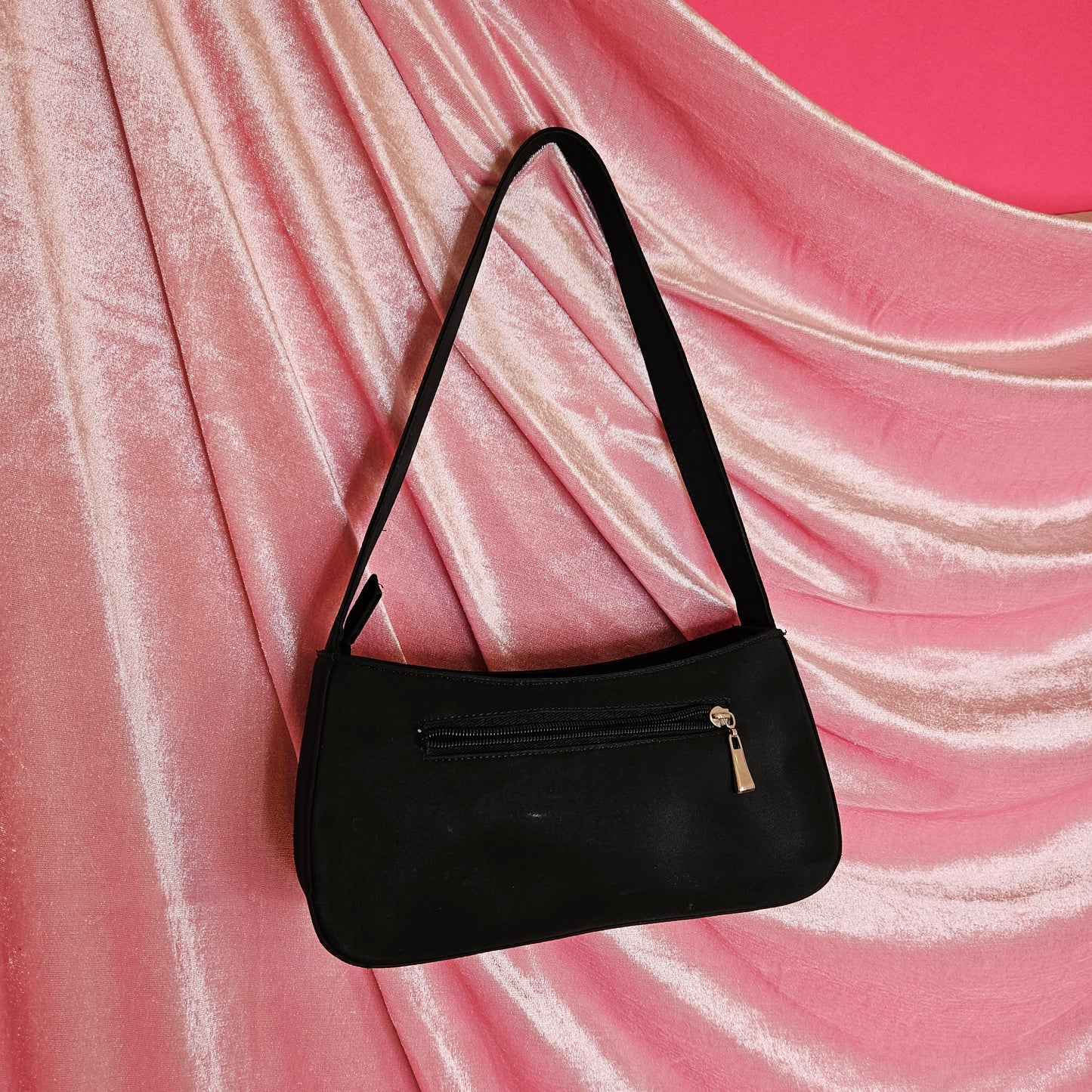 Puff paint jeweled shoulder bag