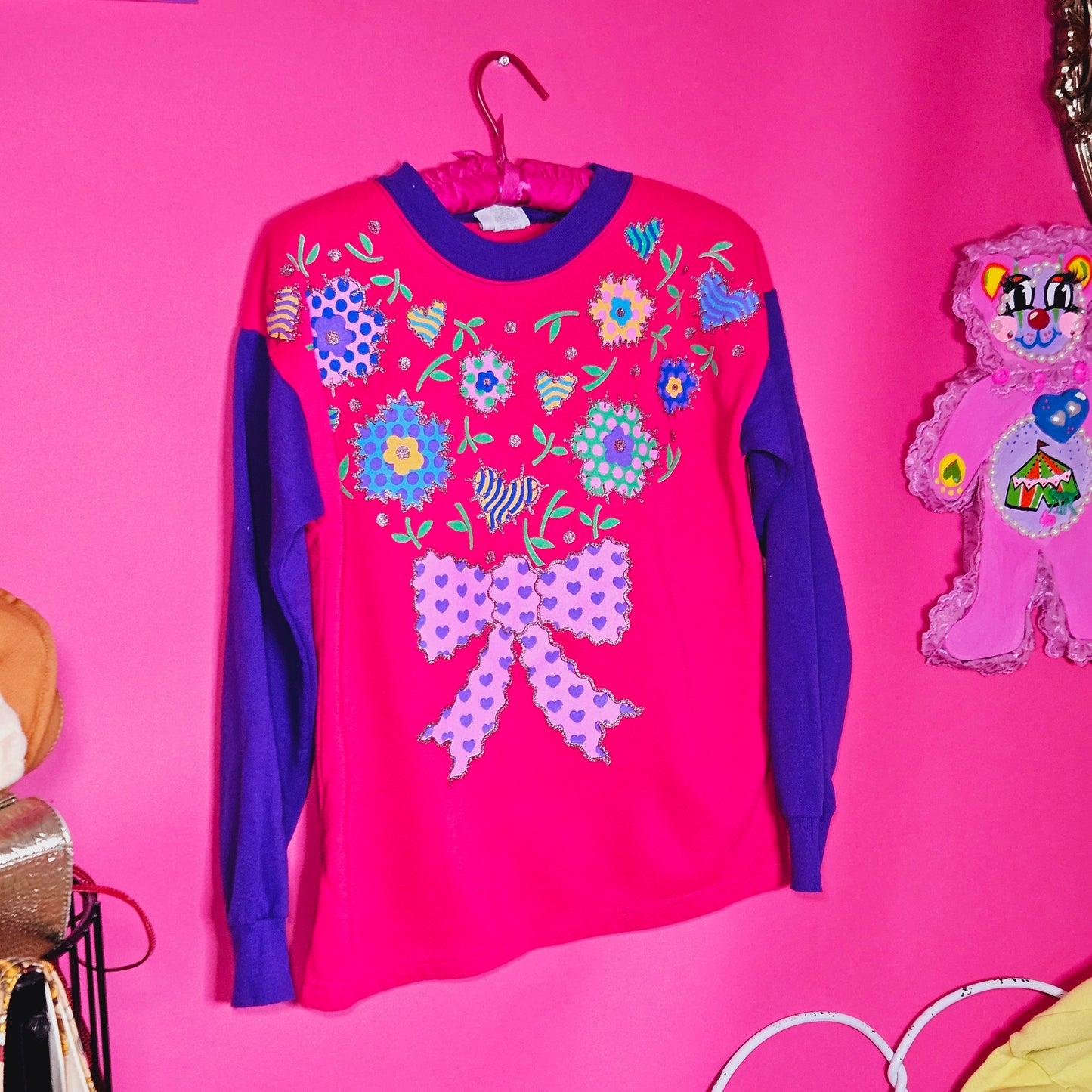 Bows & flowers 90s sweatshirt