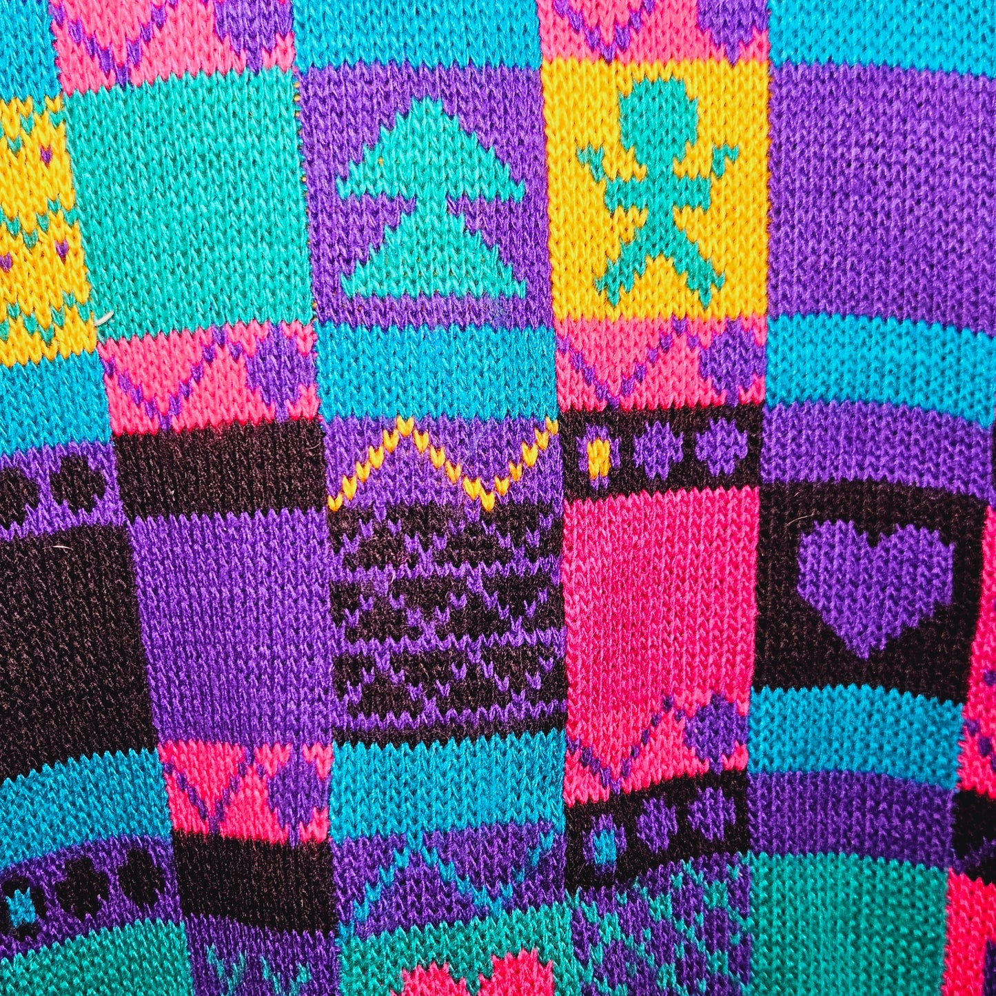 90s kid colorful knit