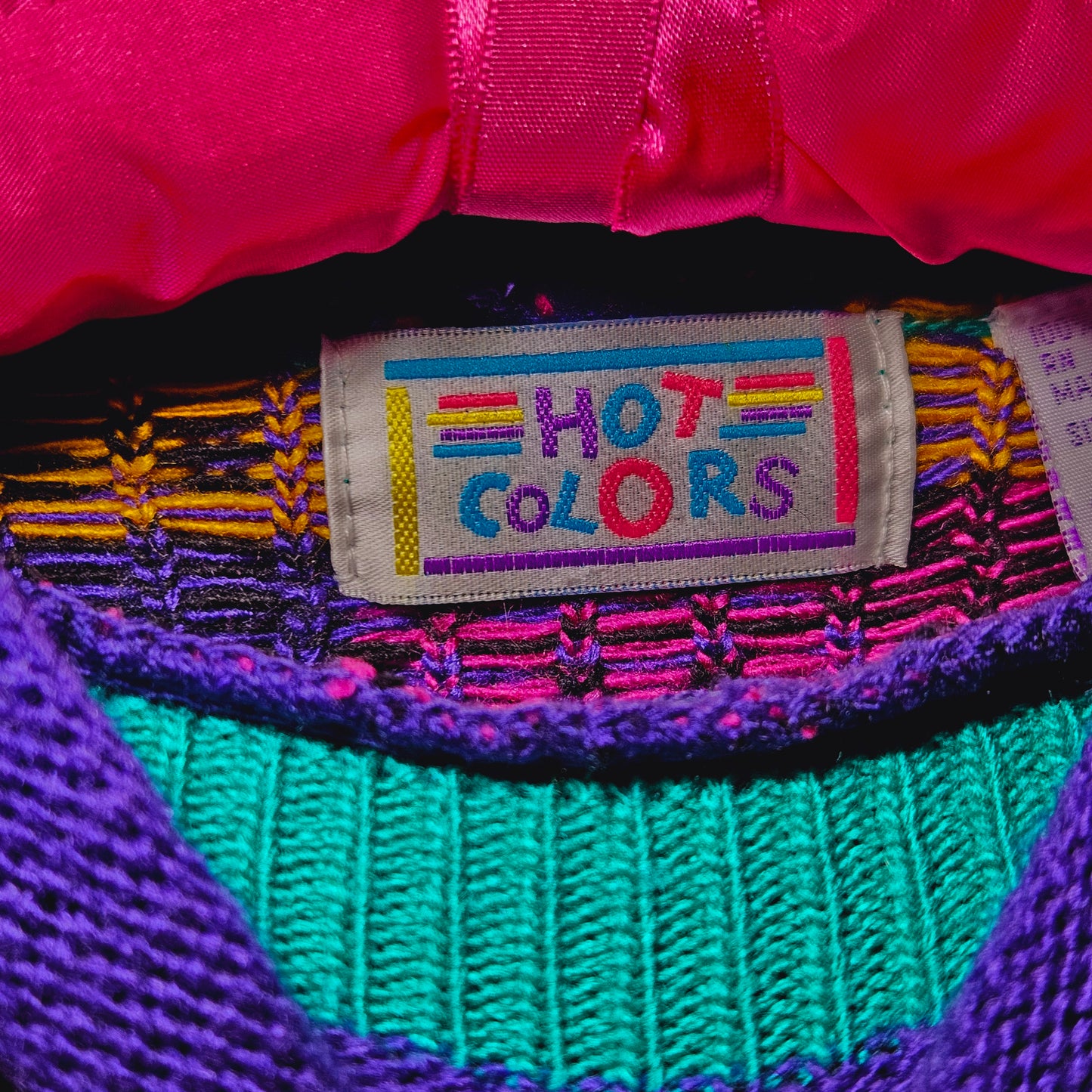 90s kid colorful knit