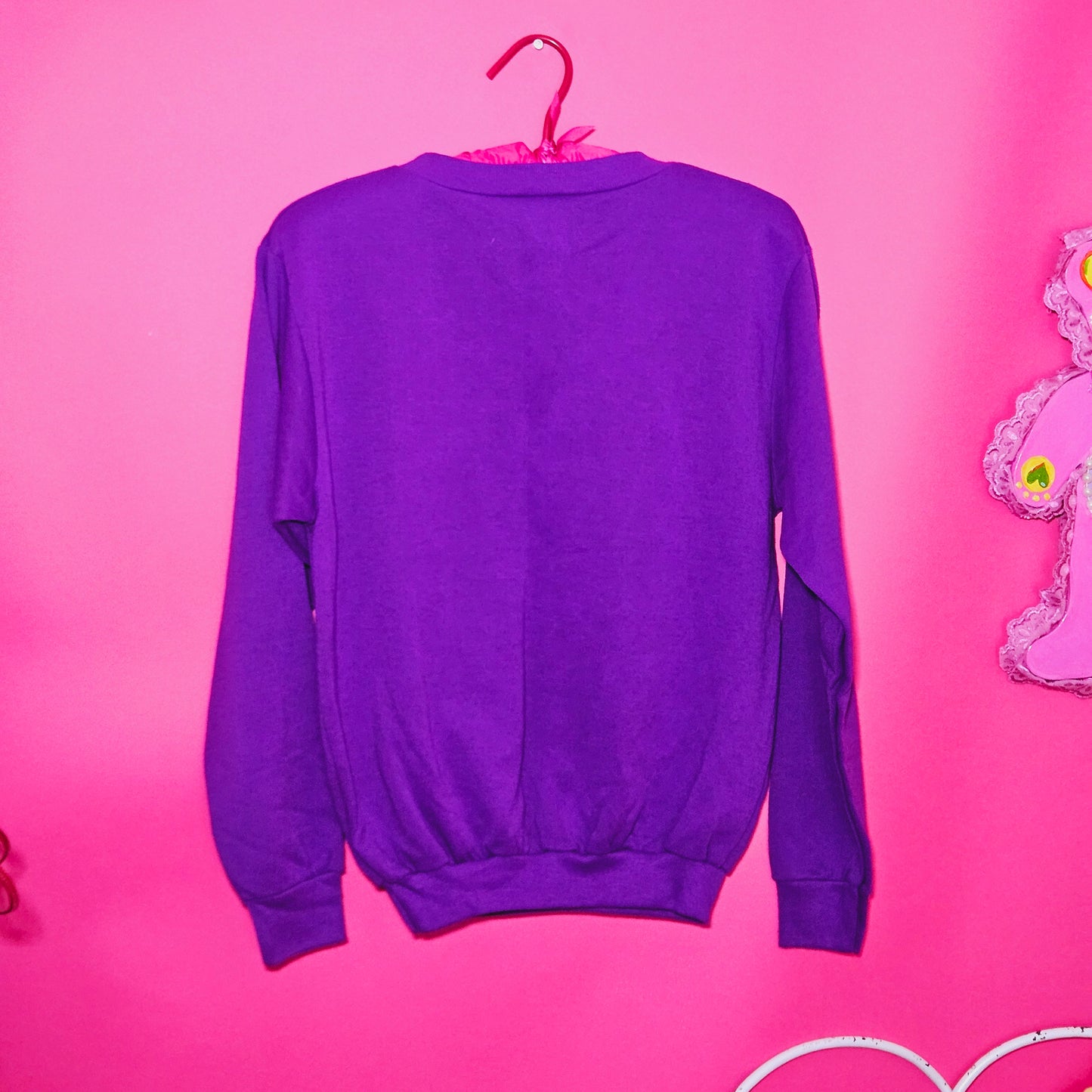 Go team go! Teddy print crewneck
