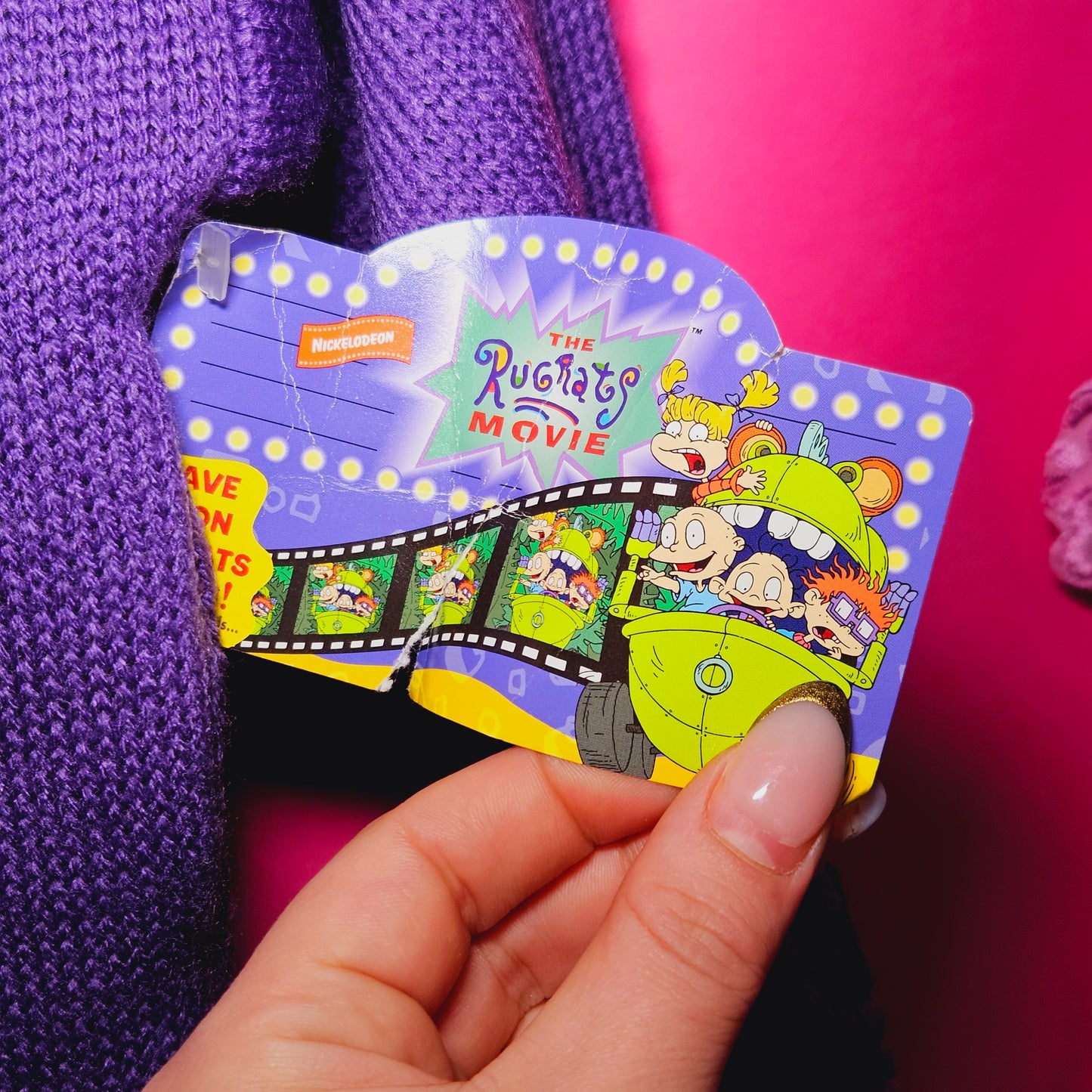 Shirley lock Holmes rugrats knit sweater
