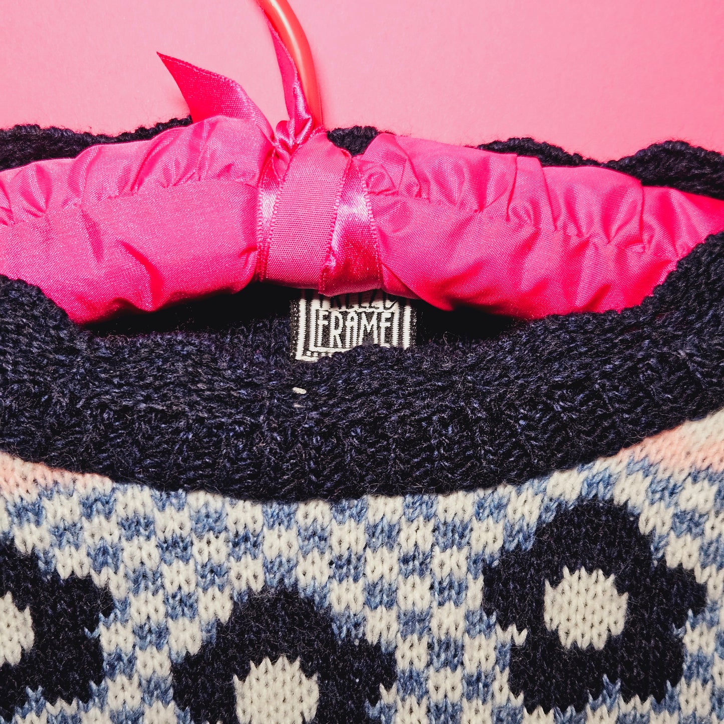 Bows hearts & flower print knit