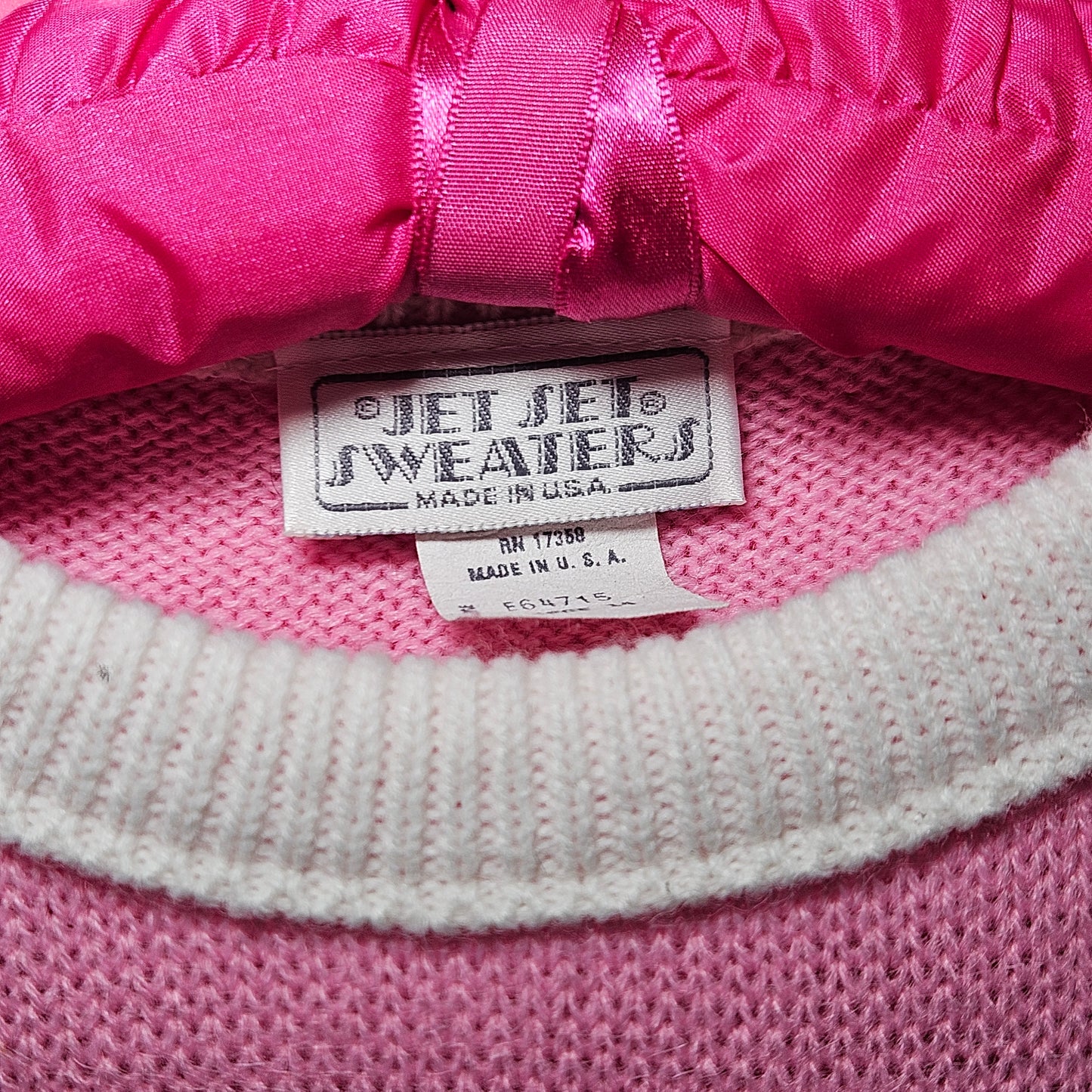 Happy cat pastel knit sweater