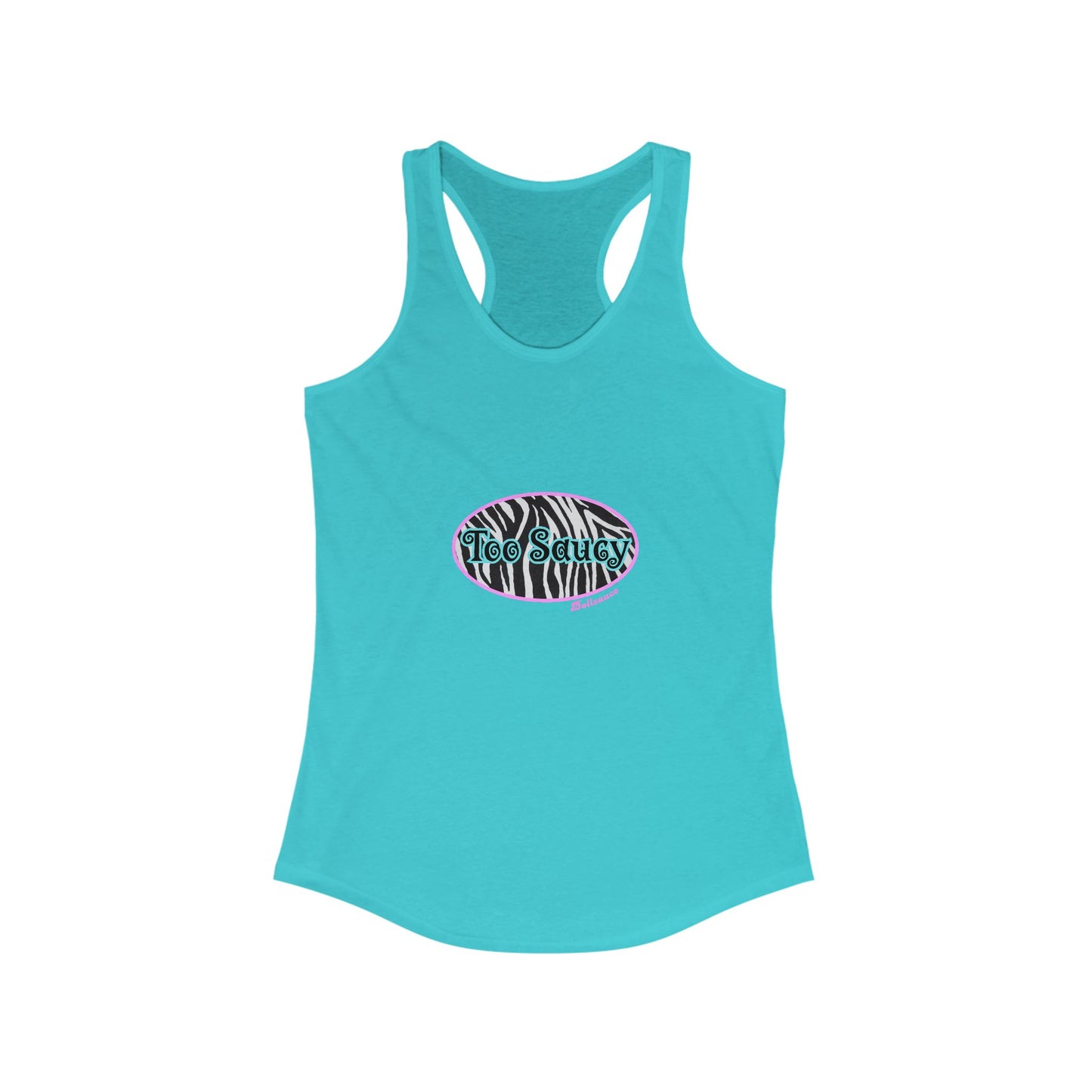 Too Saucy Tank Zebra Print
