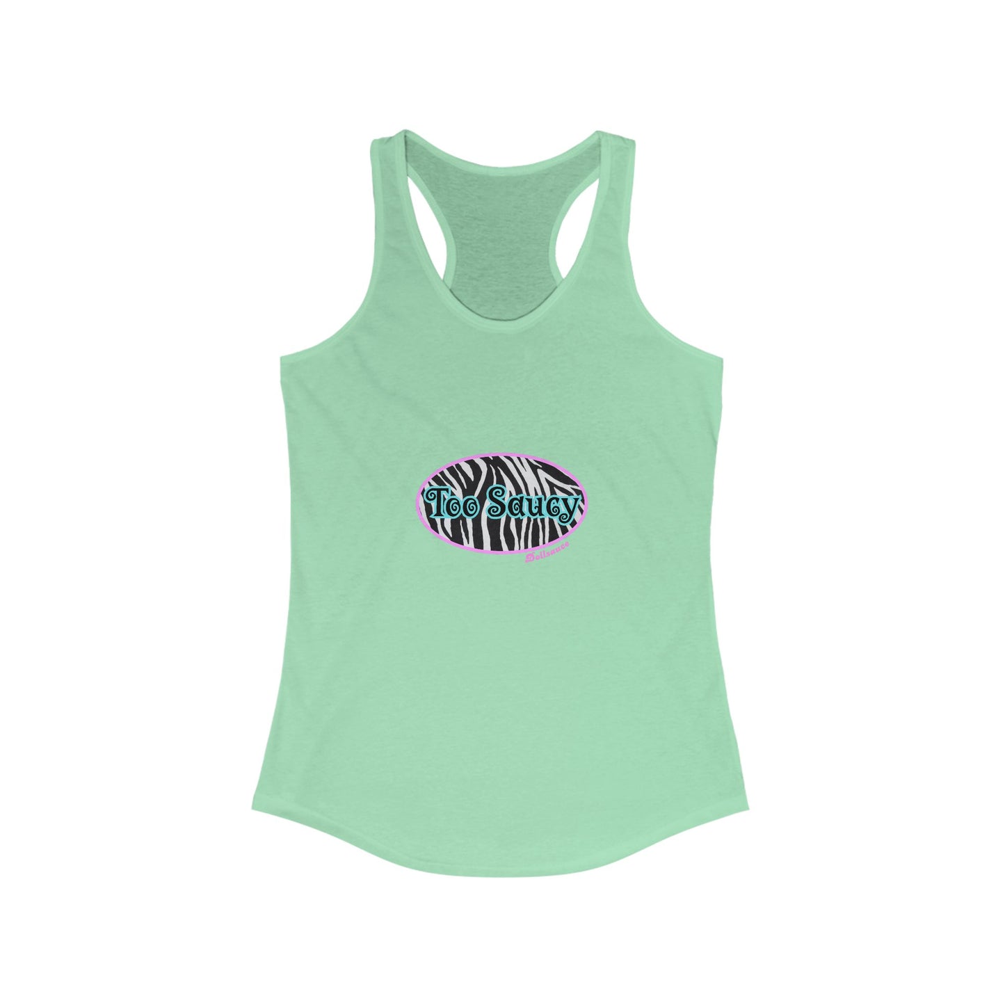 Too Saucy Tank Zebra Print