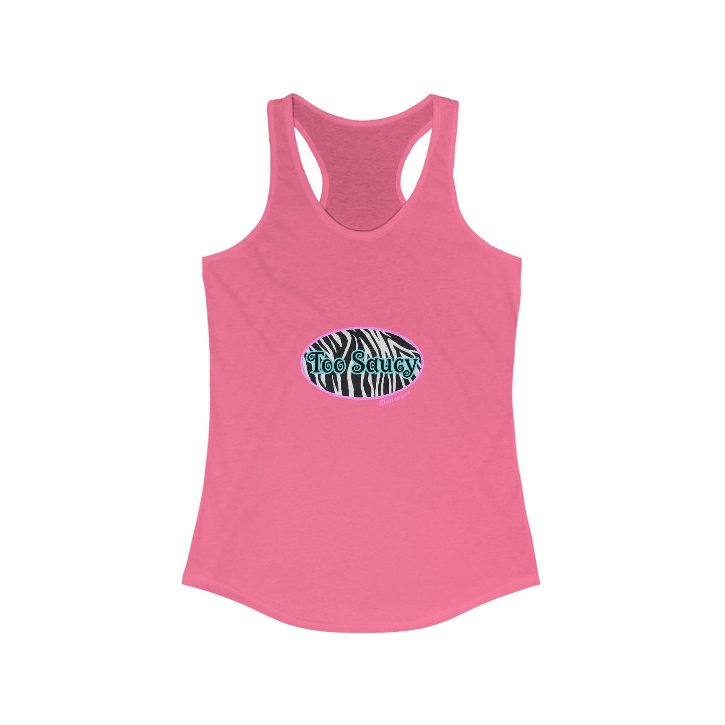 Too Saucy Tank Zebra Print
