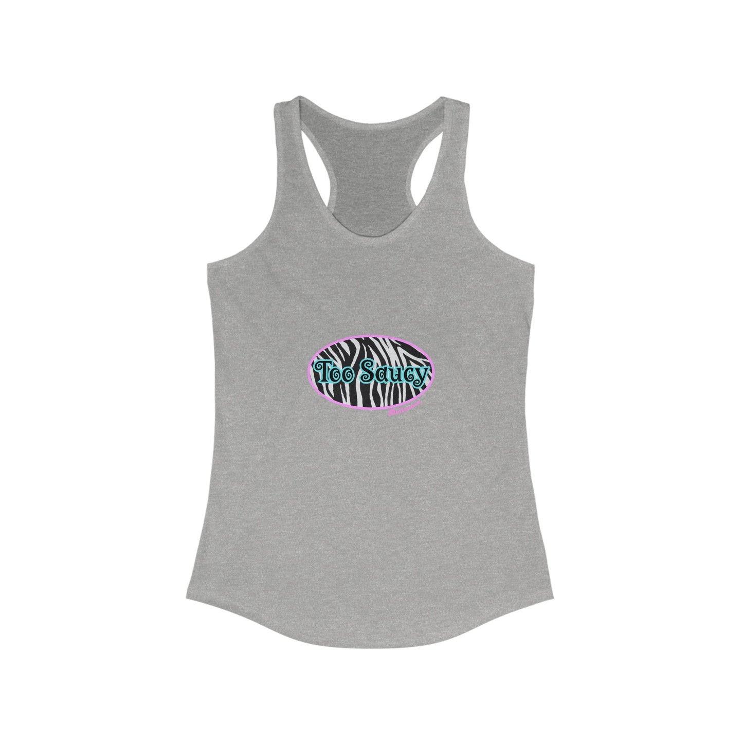 Too Saucy Tank Zebra Print