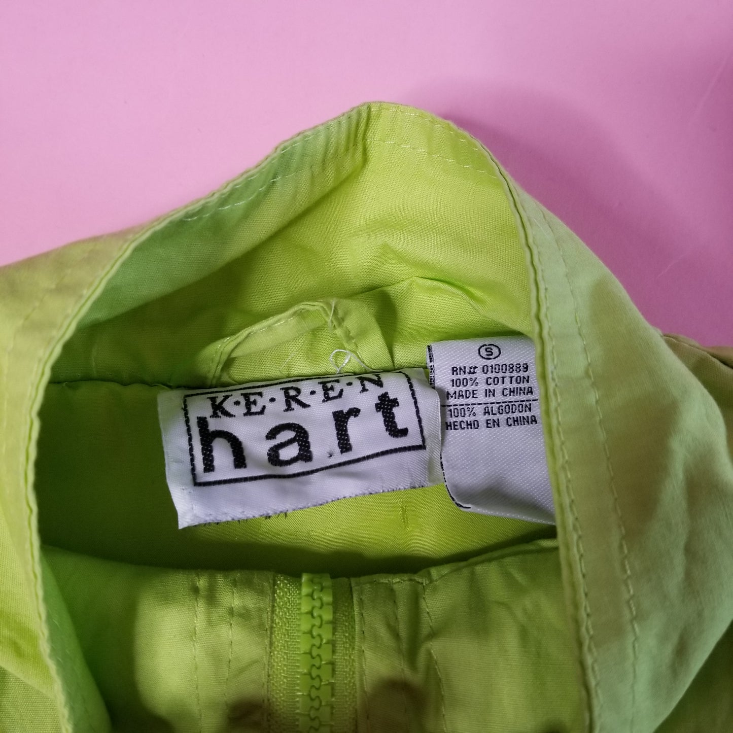 Reworked Hello Kitty lime green vest
