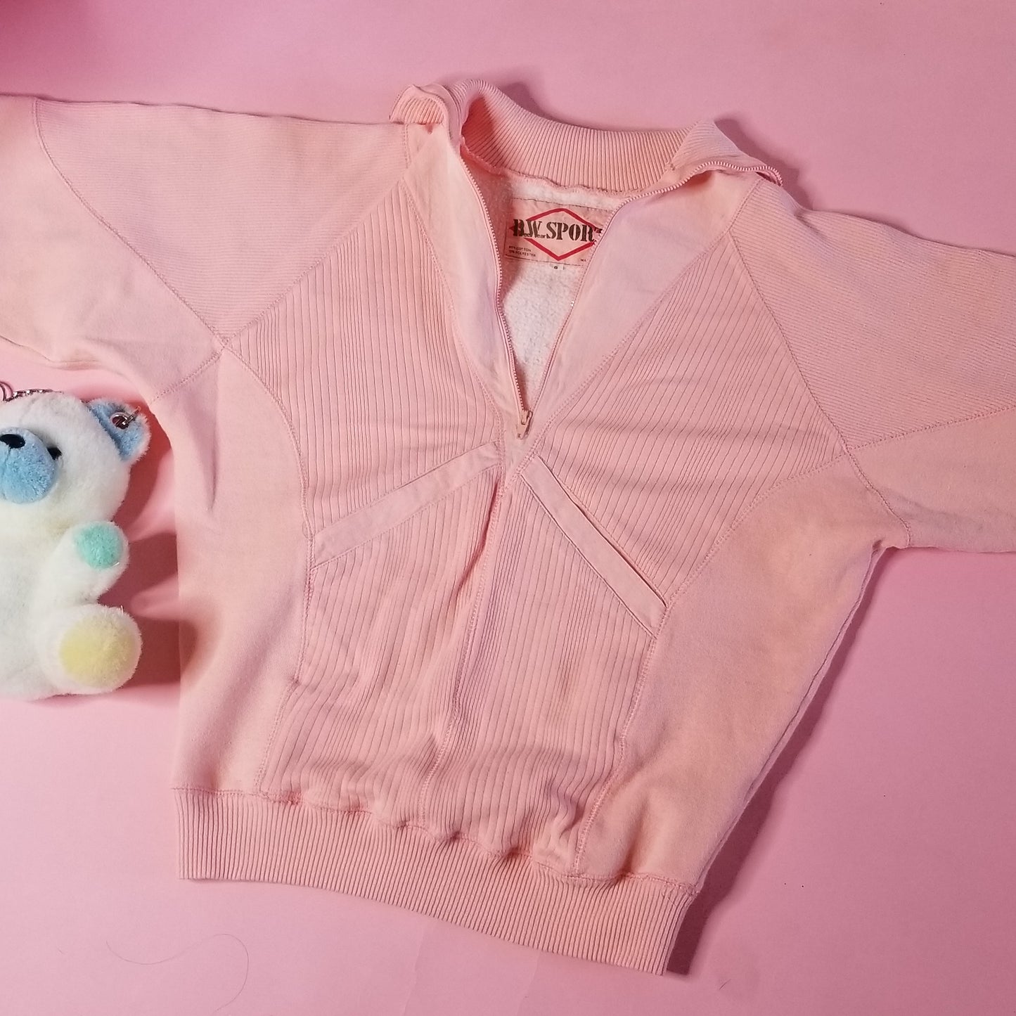 Orange pastel vintage pullover