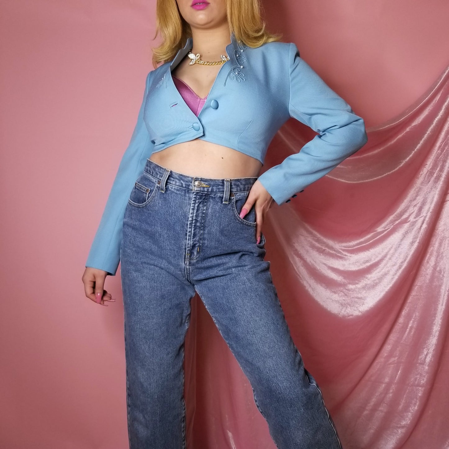 Dapper doll cropped blazer