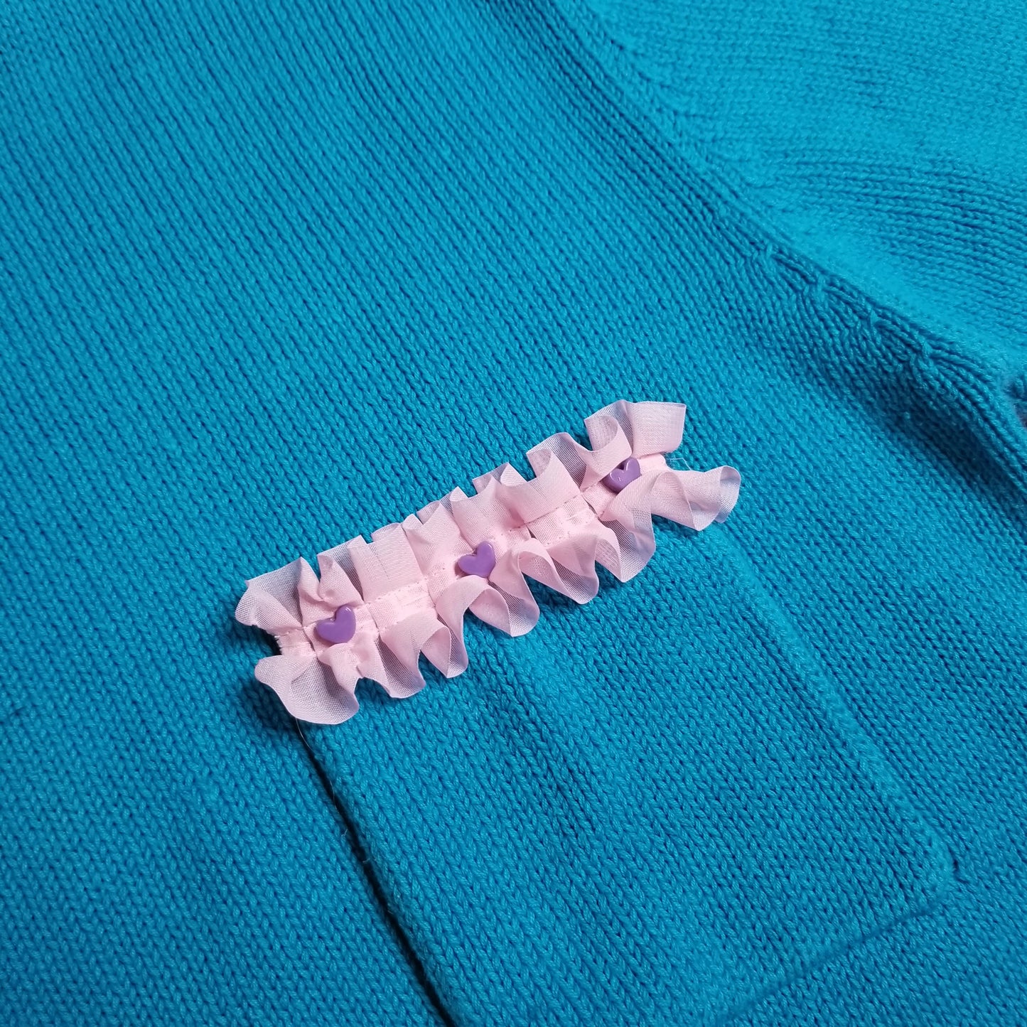 Candy hearts knit sweater top
