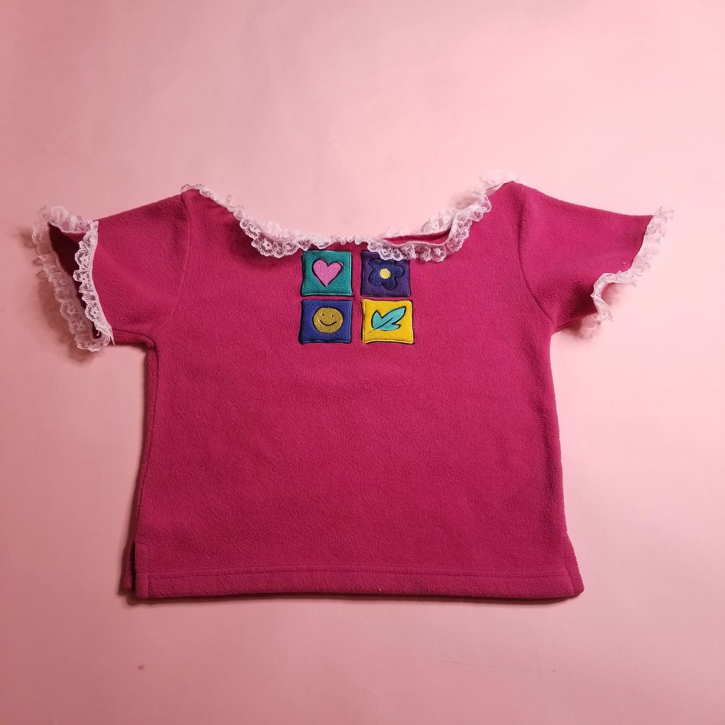 Love & Happiness off shoulder ruffle top