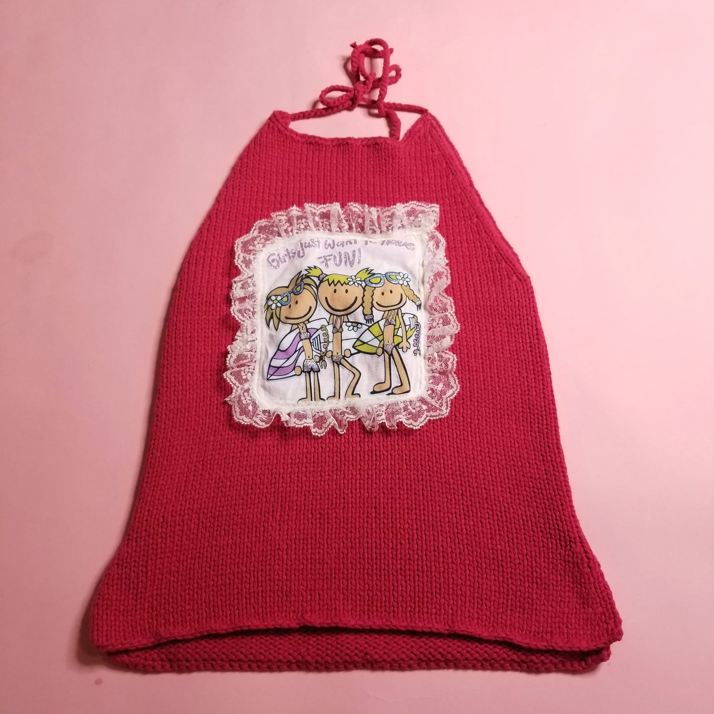 Just wanna have fun knit halter top