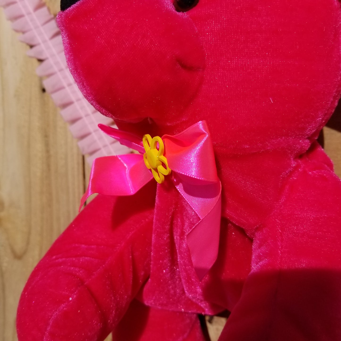 Razzbeary ruffle teddy backpack
