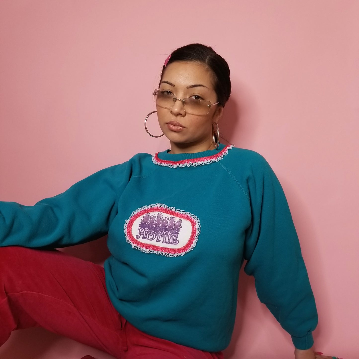 Total hottie upcycled sweater