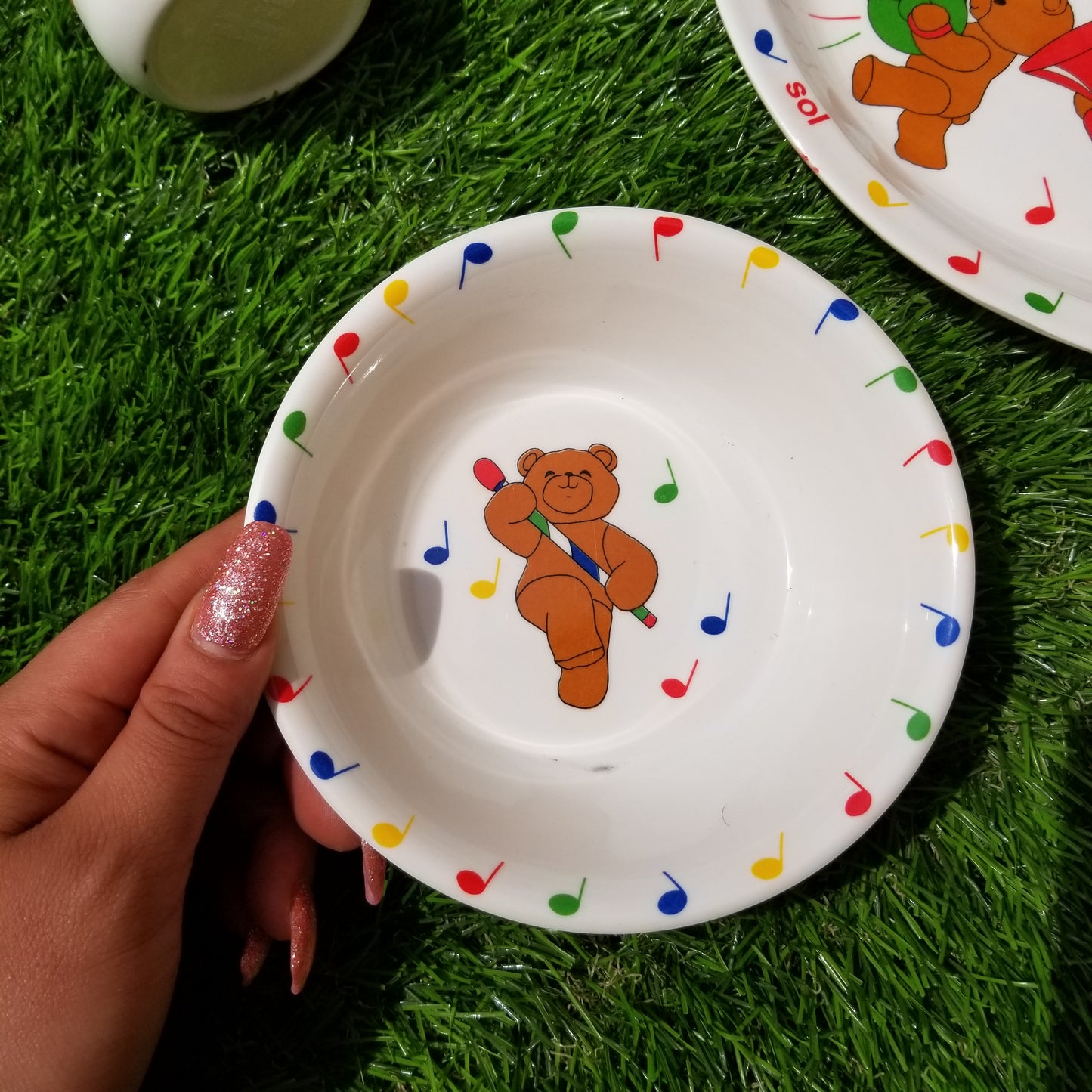 1987 Do re mi 3 piece teddy bear kitchen set