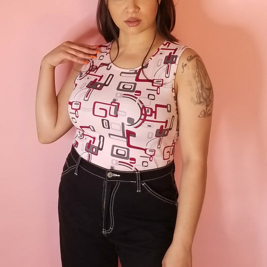 00's microchip print tank
