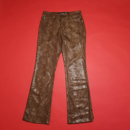 Y2k faux snake Pop Star pants