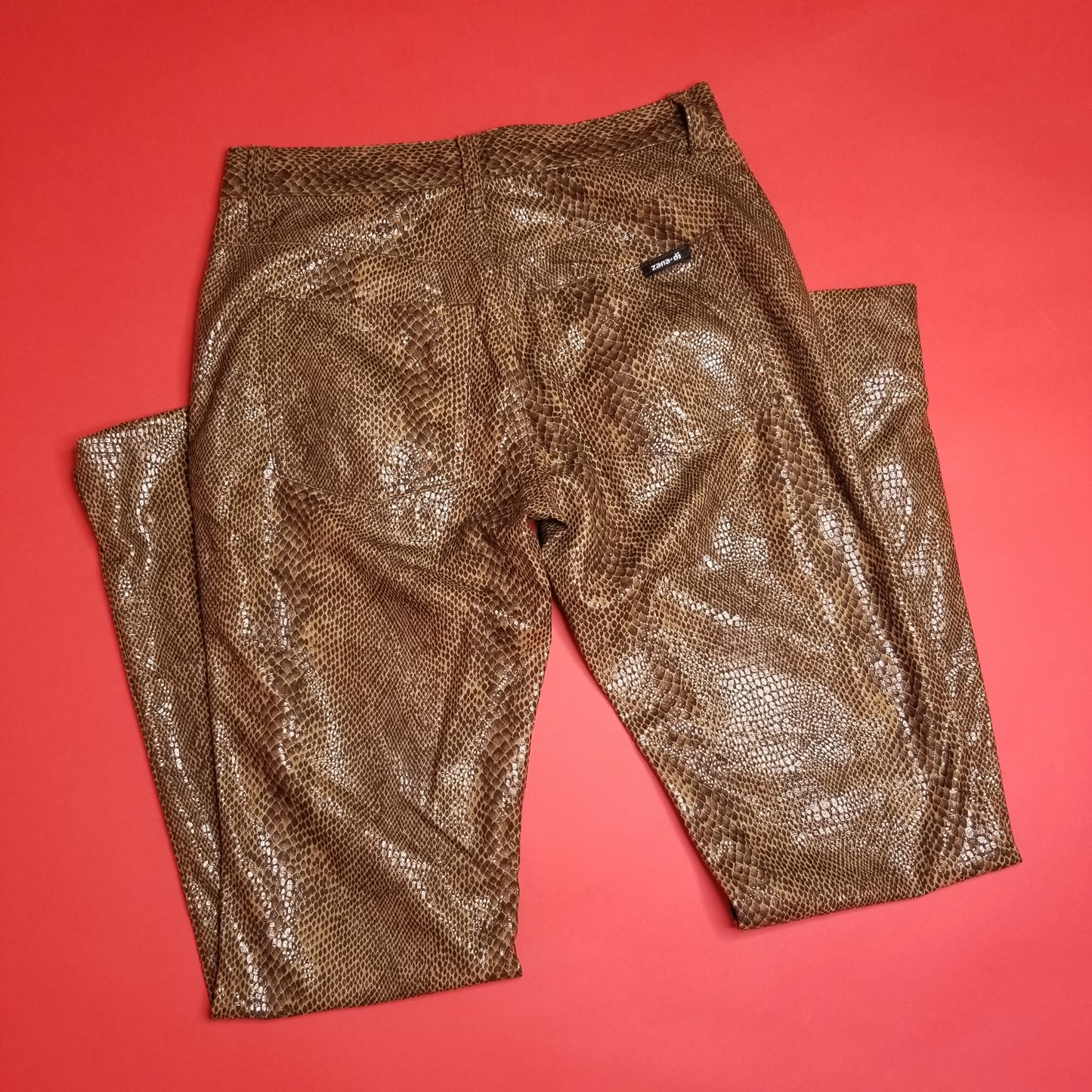 Y2k faux snake Pop Star pants