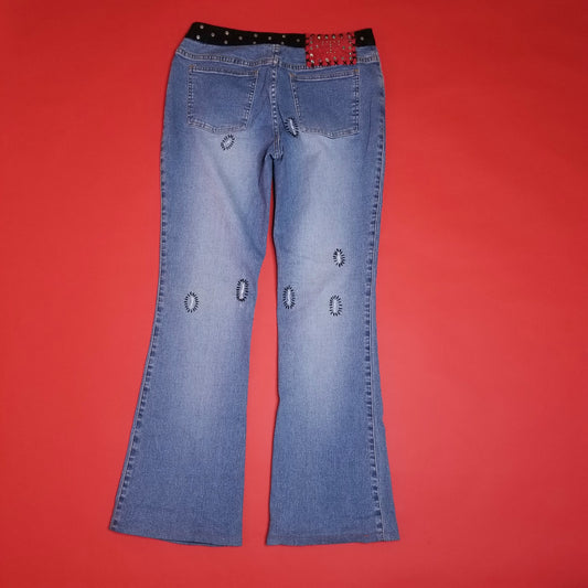 Y2k boho glam lowrise jeans