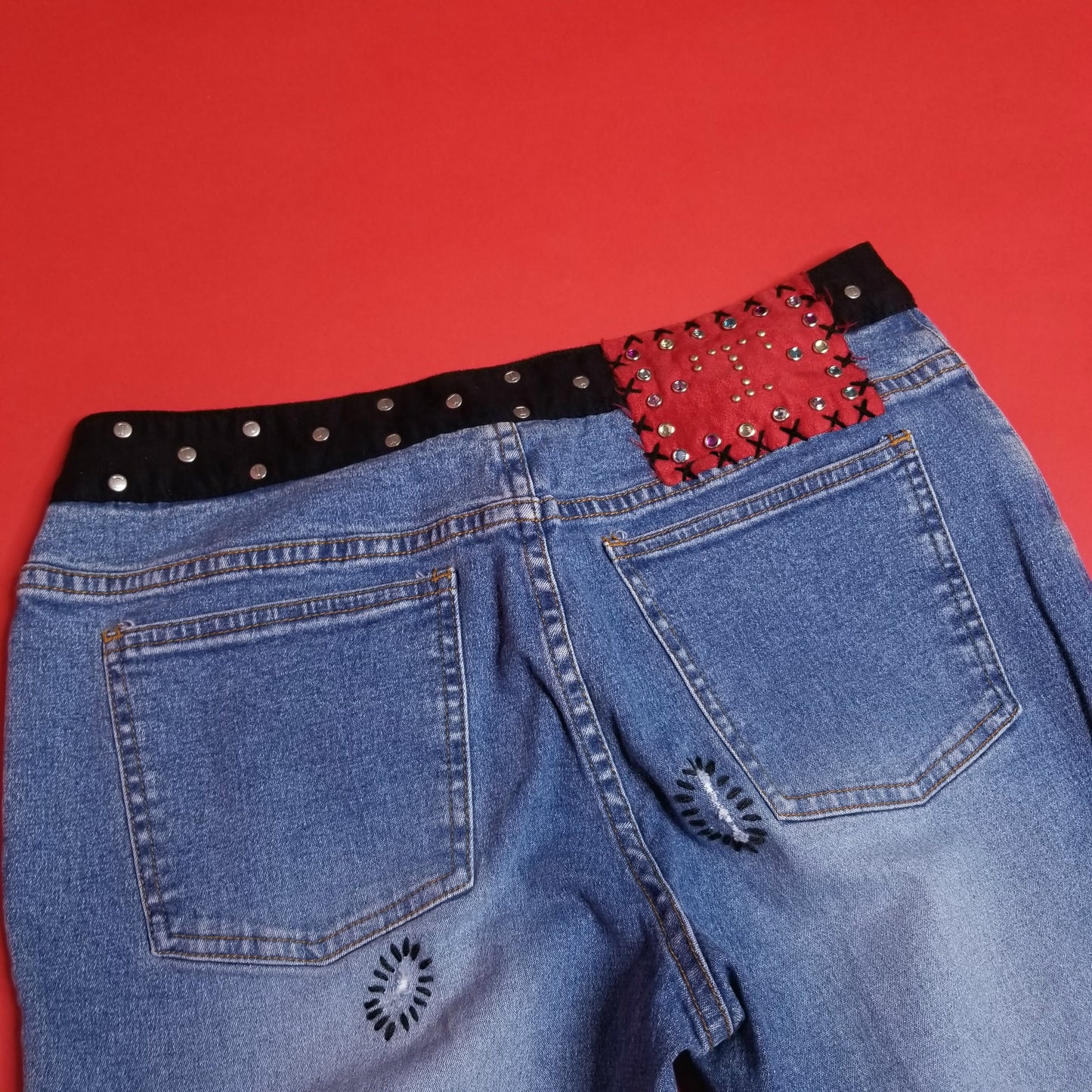 Y2k boho glam lowrise jeans