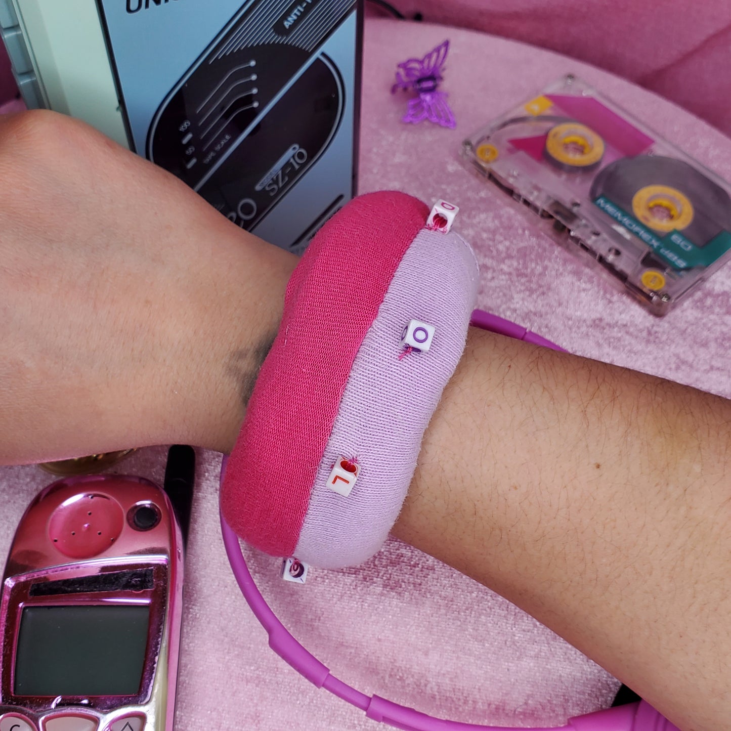 Total Doll plush bangle bracelet