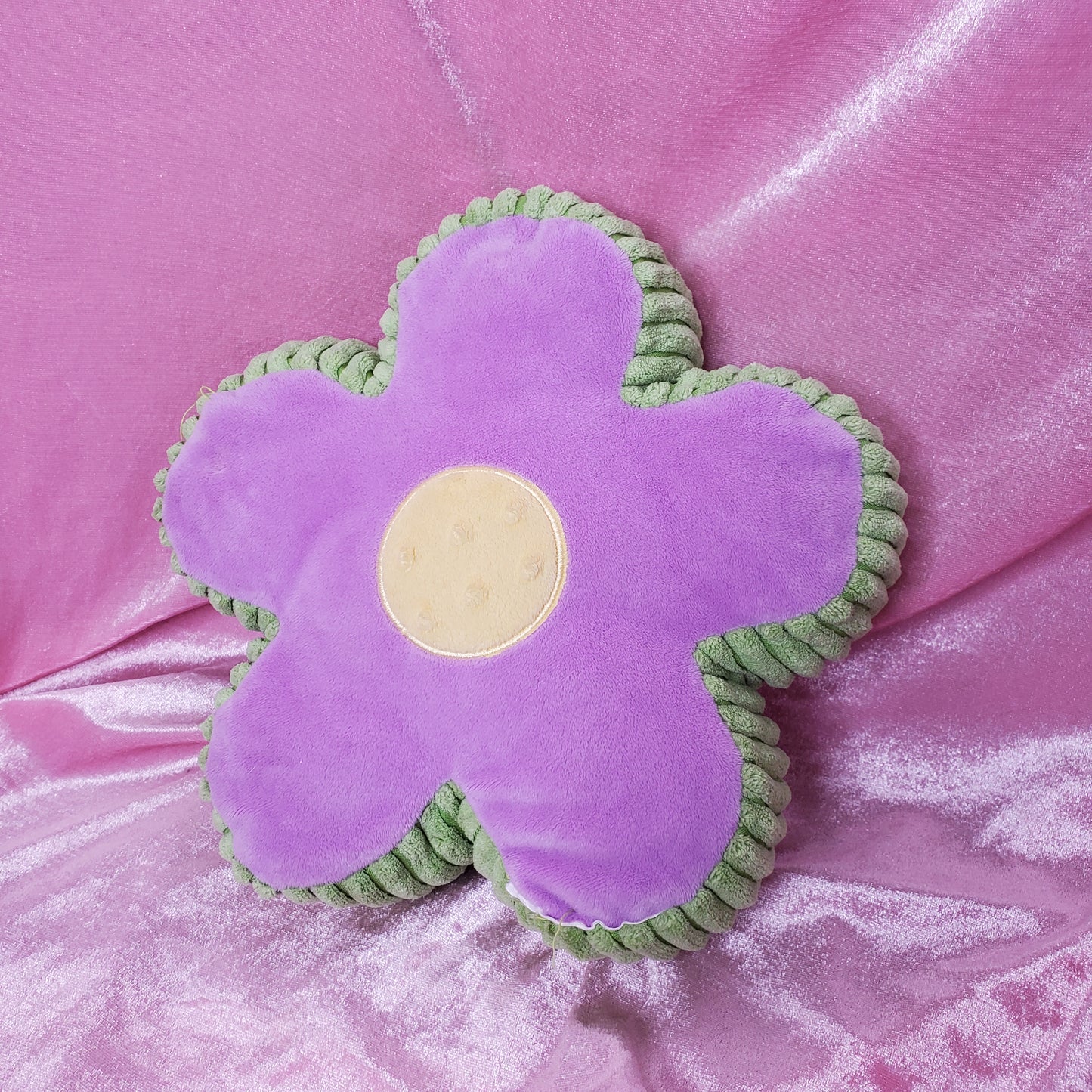 Groovy flower plush pillow