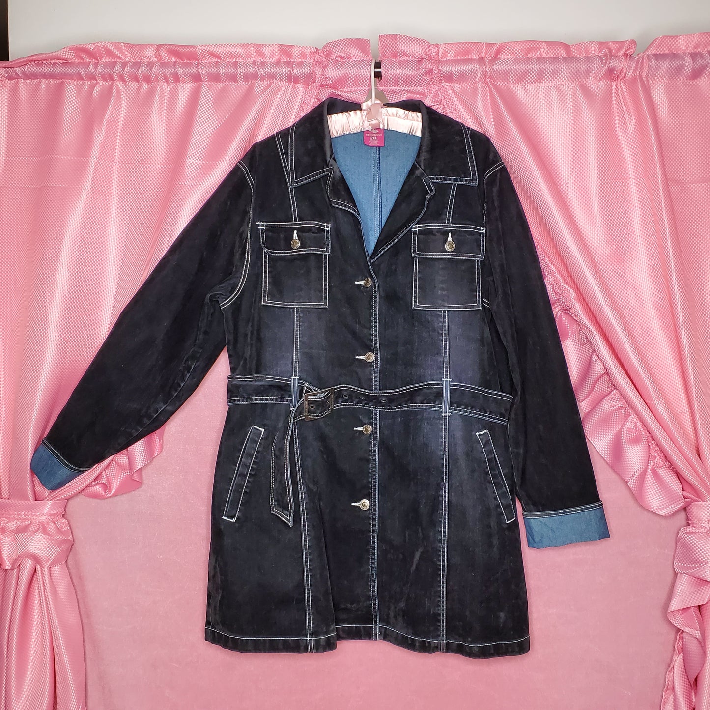 City Doll belted trench coat