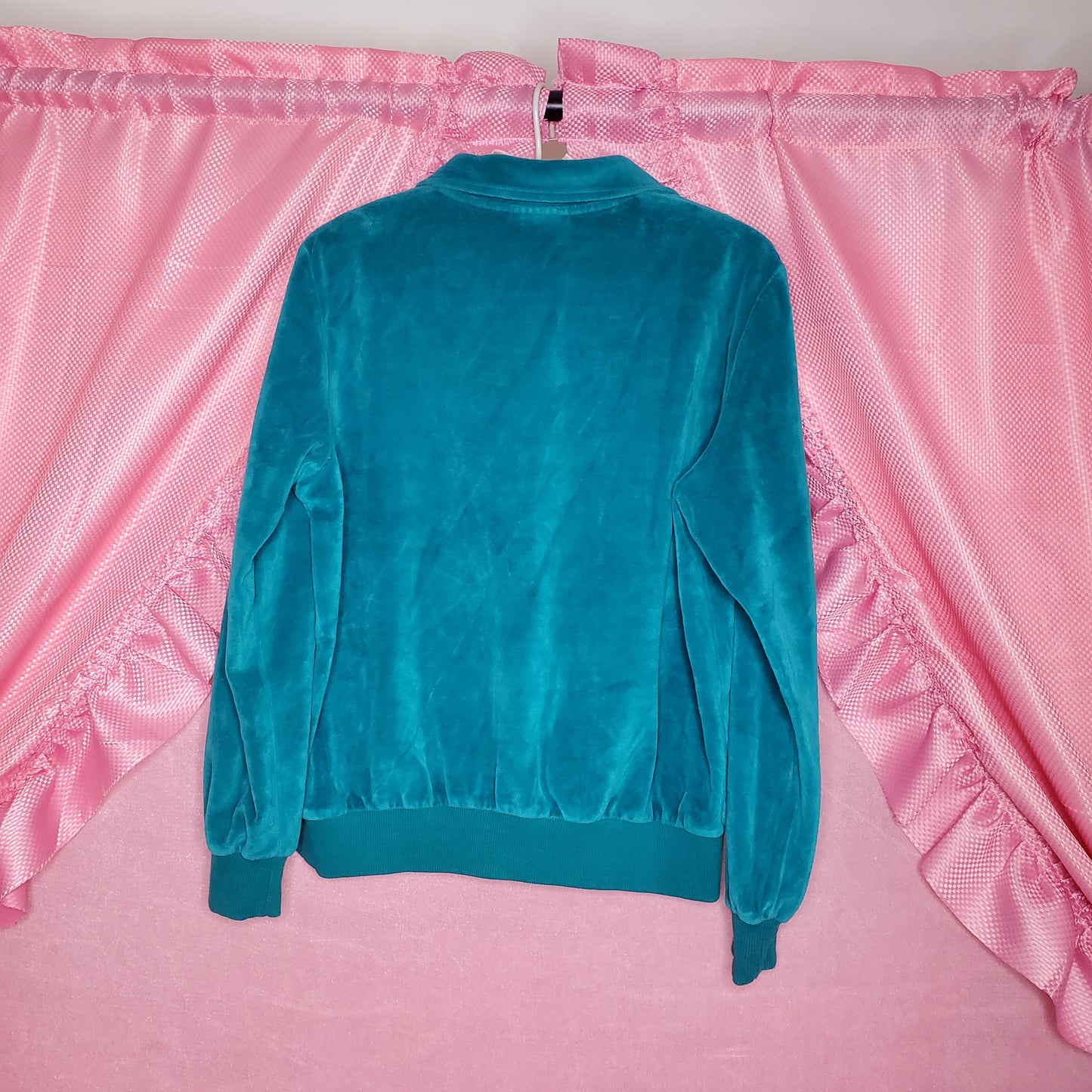 Teal velour matching tracksuit set