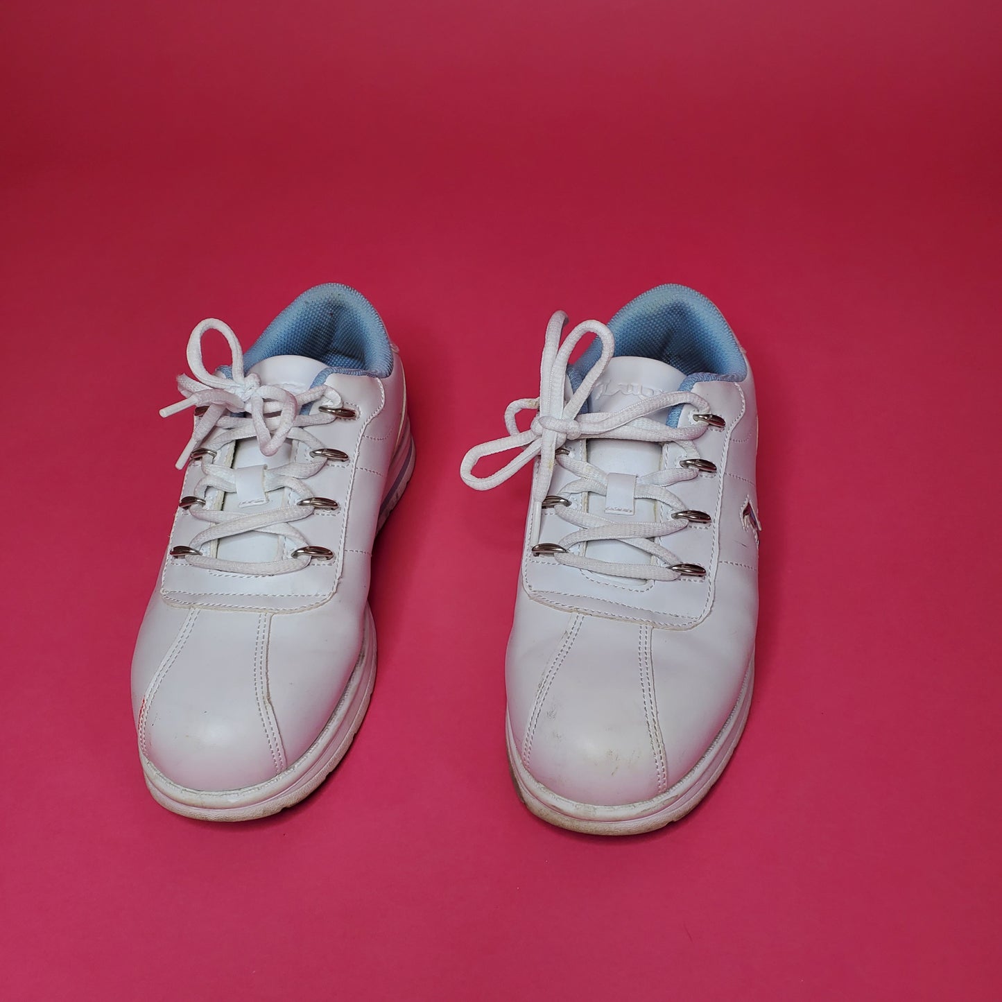 white/baby blue Lugz lowtop sneakers
