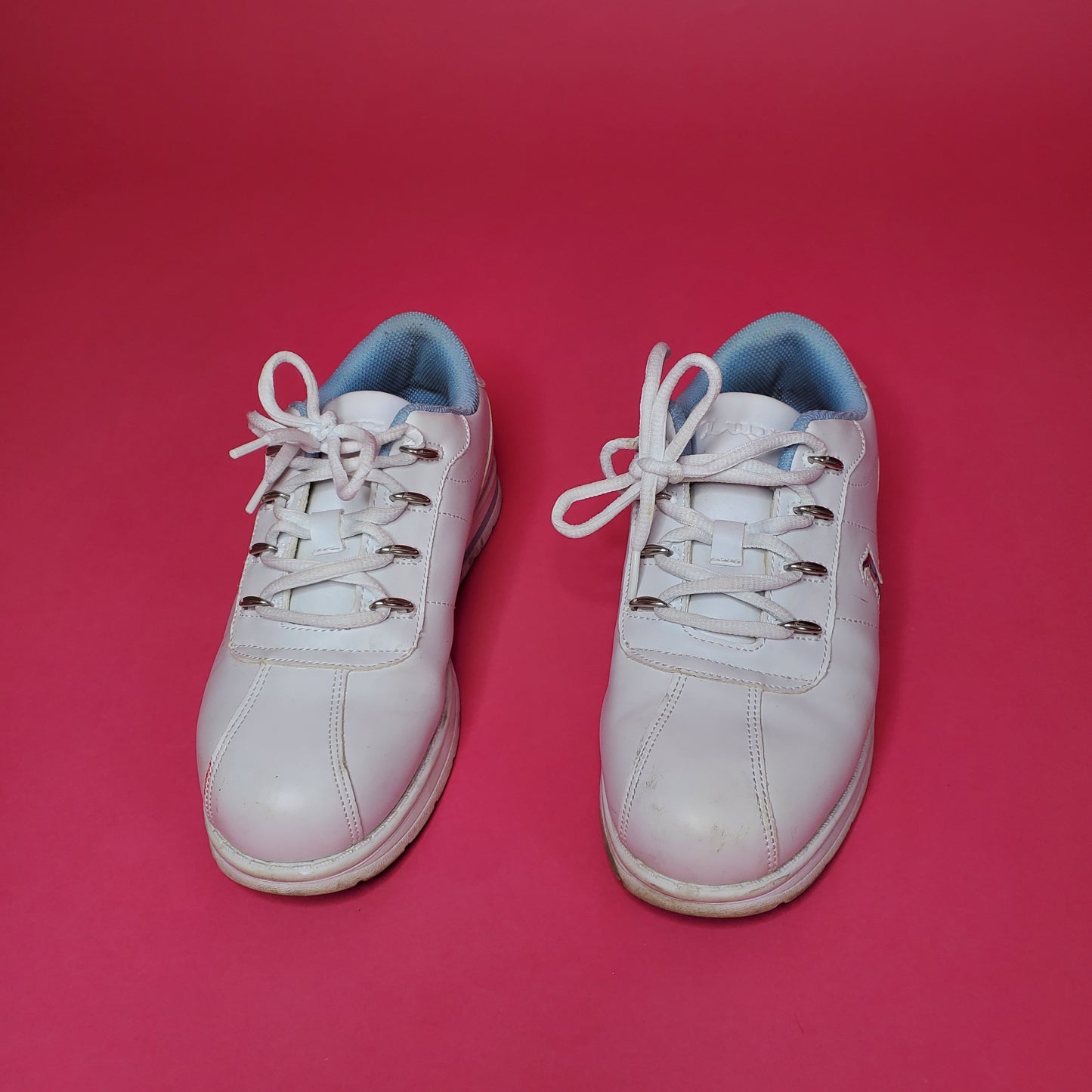 white/baby blue Lugz lowtop sneakers