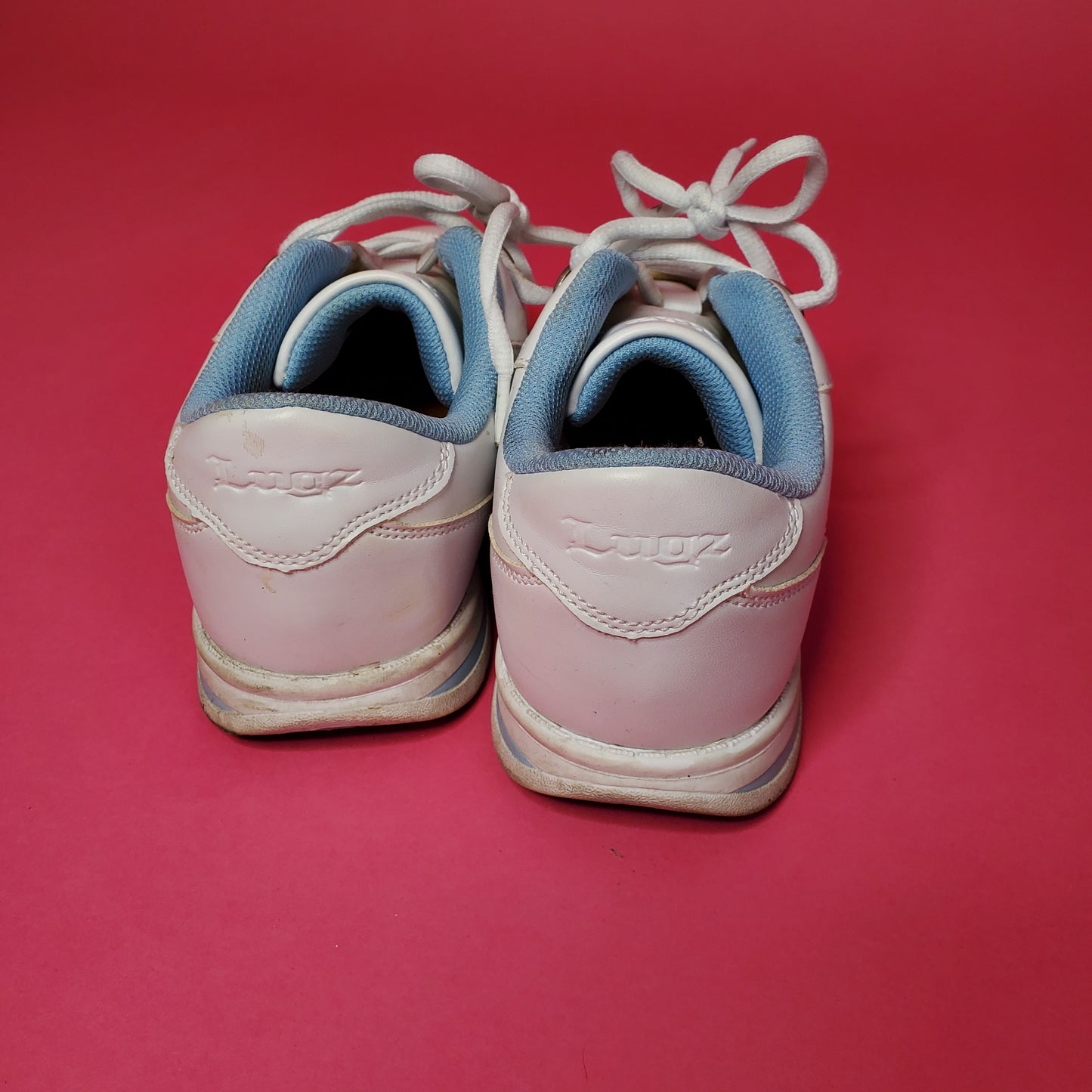 white/baby blue Lugz lowtop sneakers
