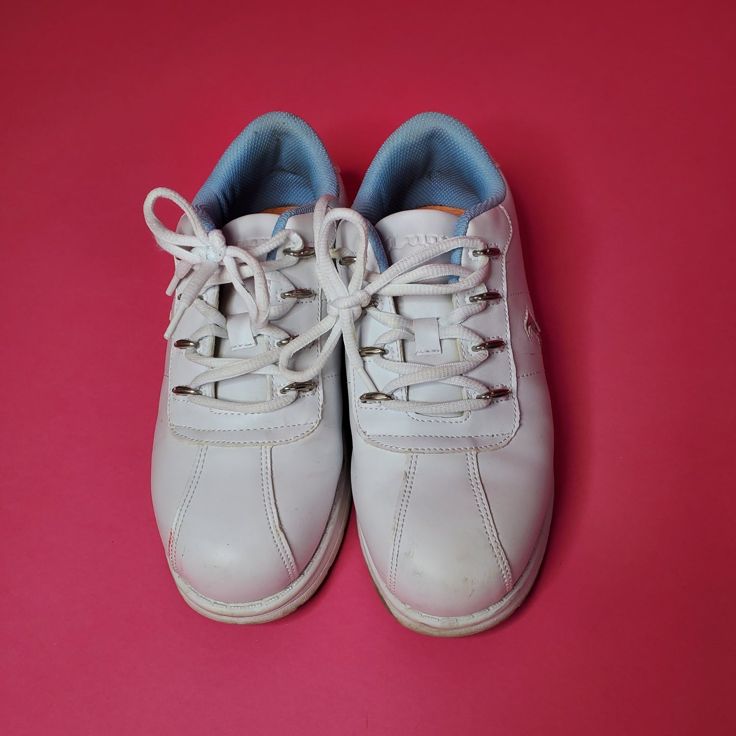 white/baby blue Lugz lowtop sneakers