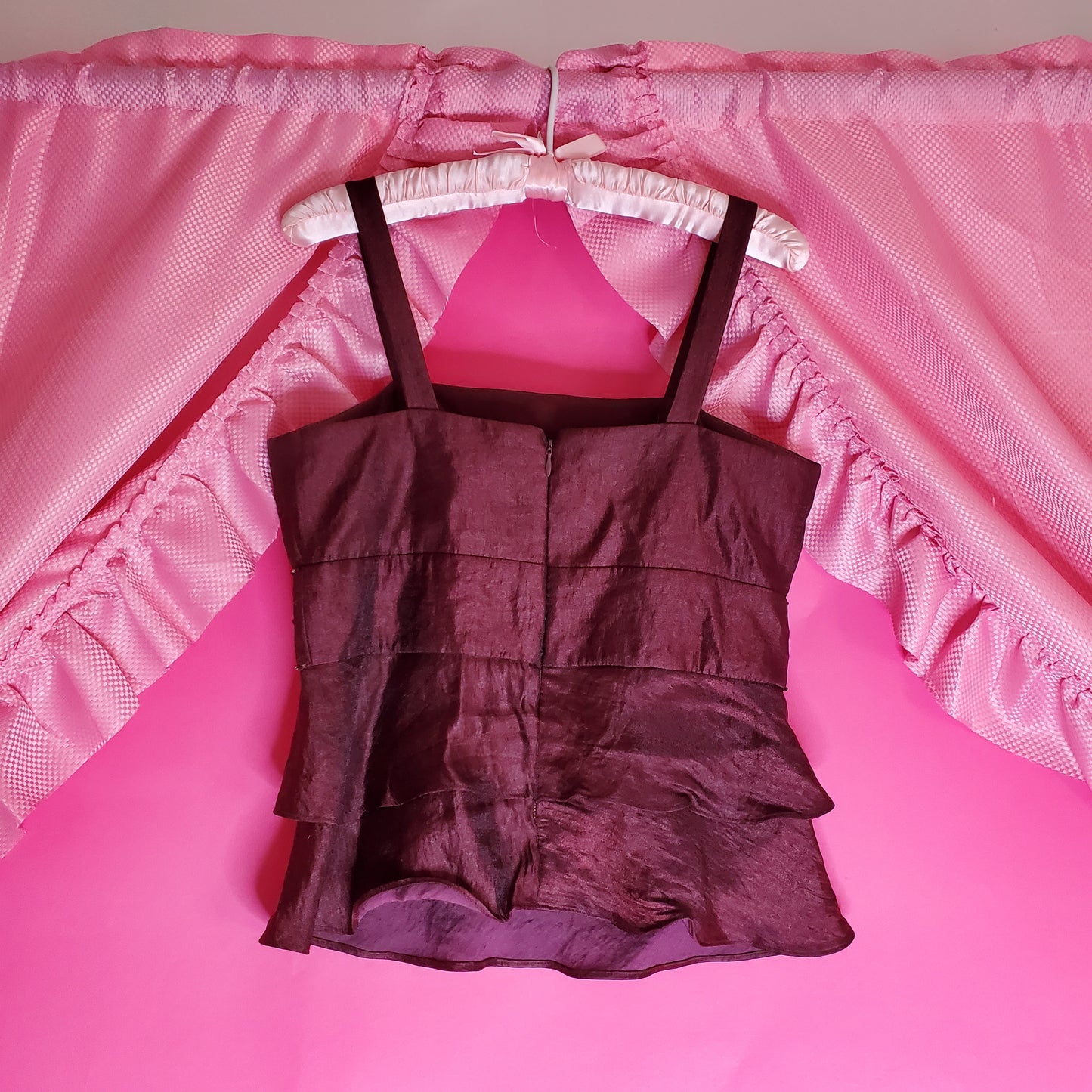 🍷Dark red wine evening top
