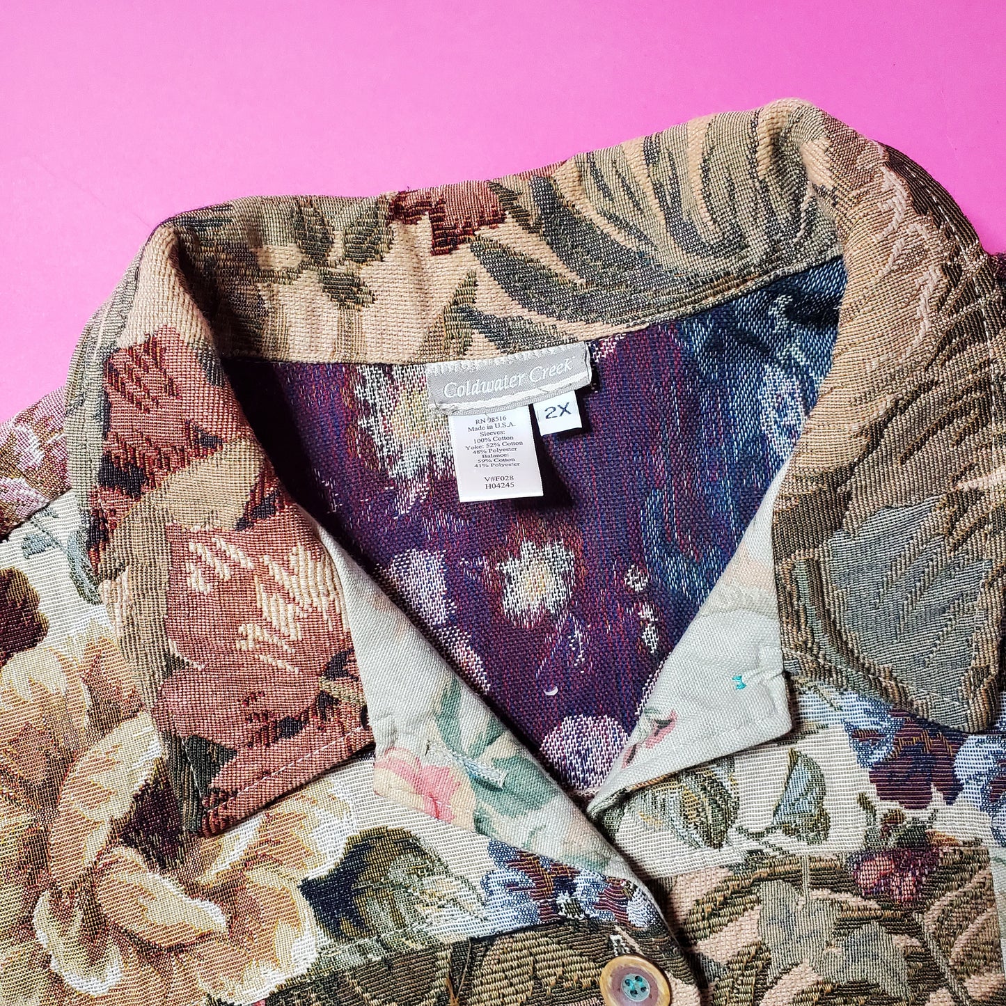 Floral couch tapestry jacket