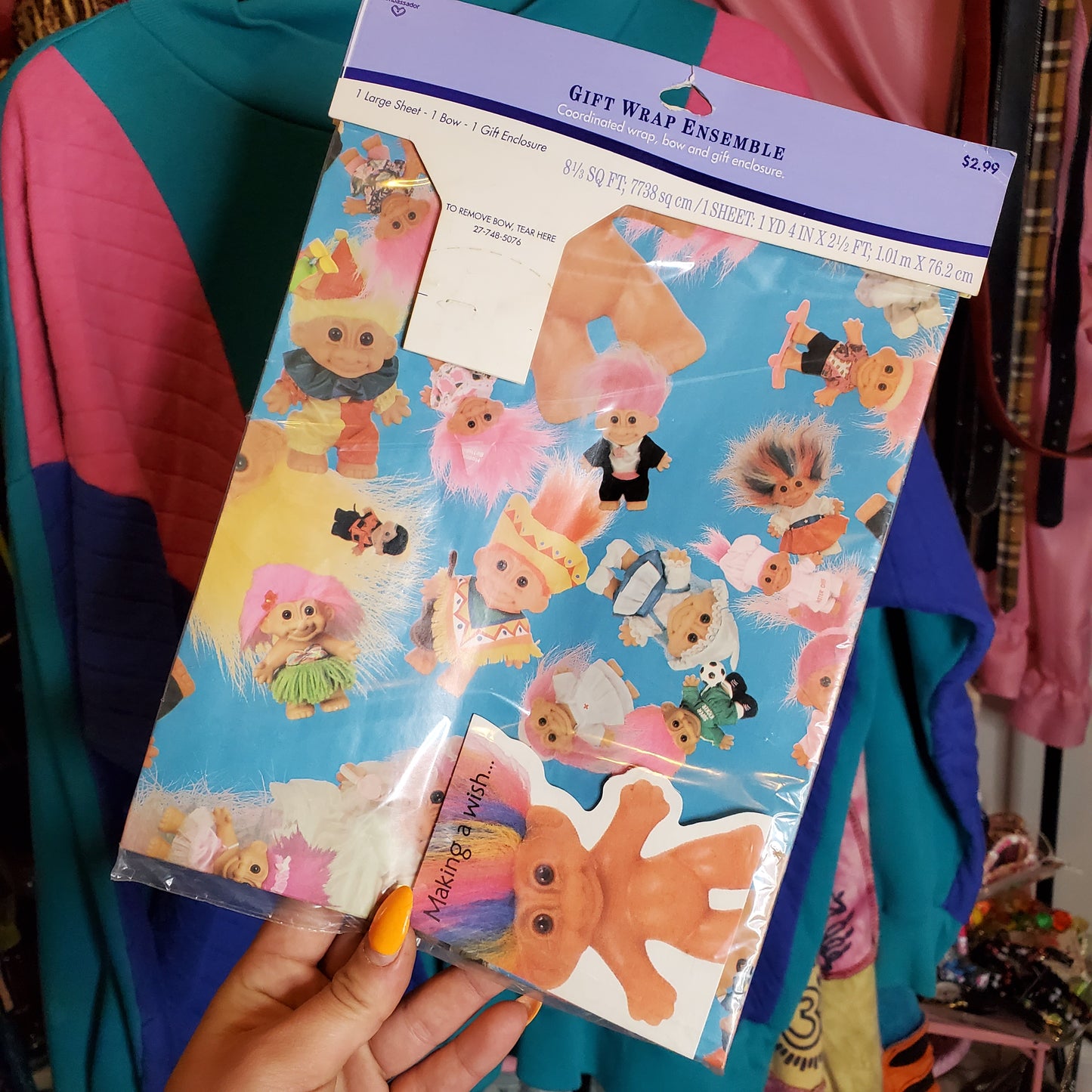 1994 Trolls Gift wrap