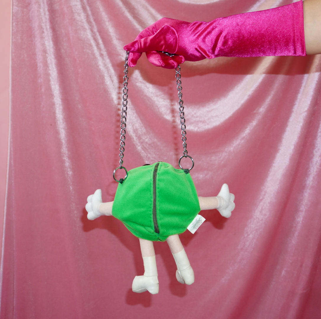 Ms. Green M&M plush purse