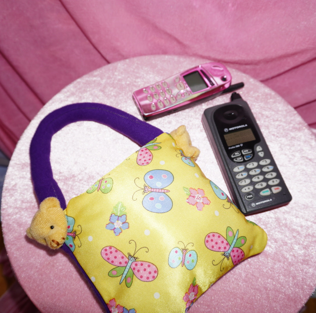 Butterfly Bear mini puffer bag