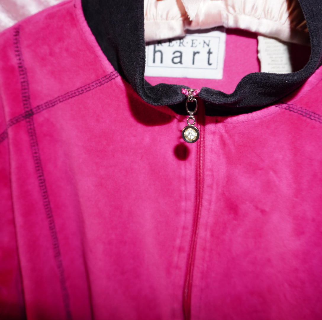 Color Bloquer Velour Track jacket