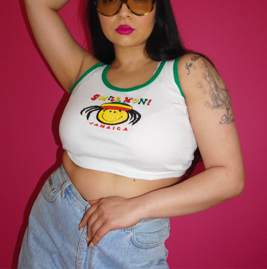 Smile Jamaica destination crop top