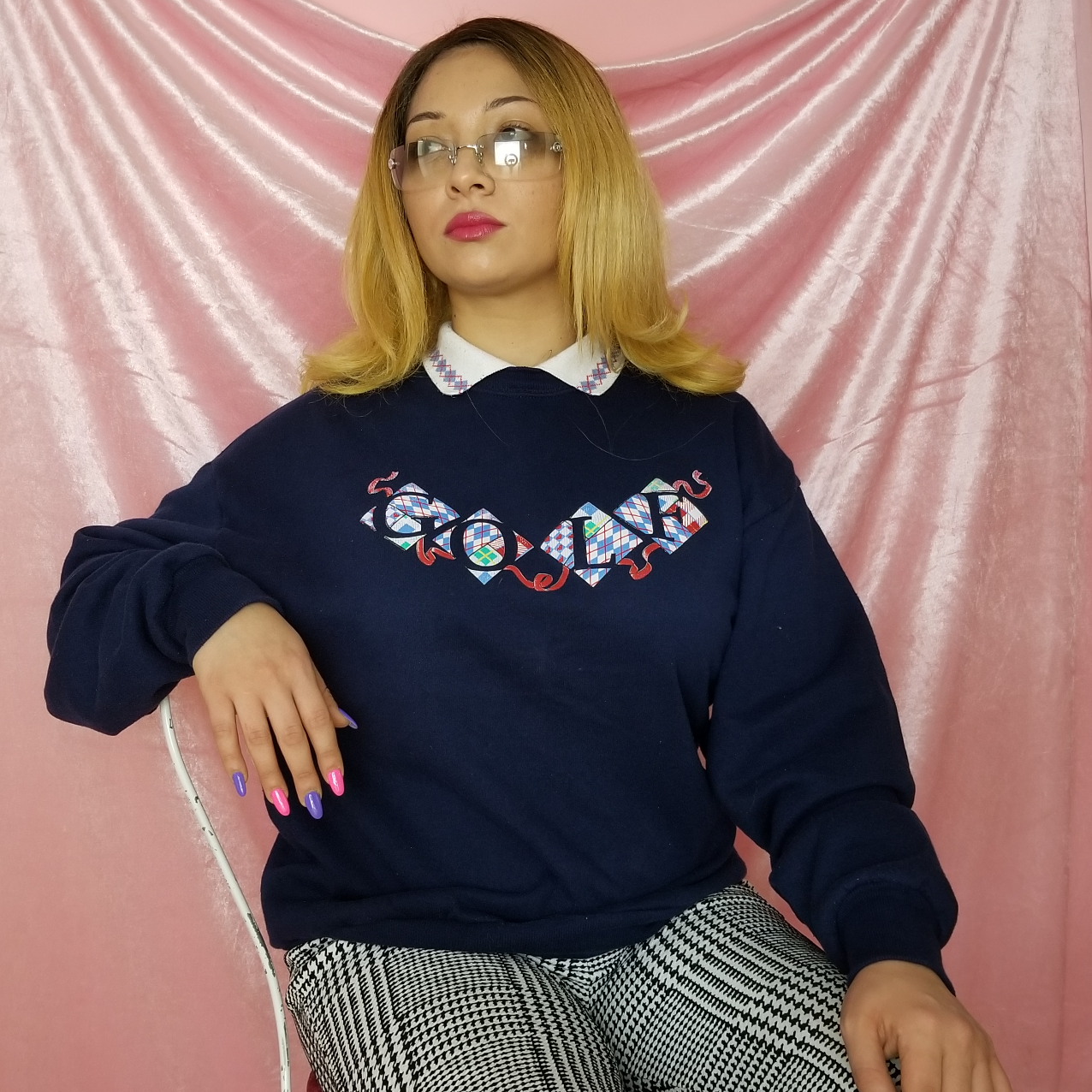 Golf Players Club collared crew neck sweater