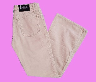 Corduroy light grey flared pants