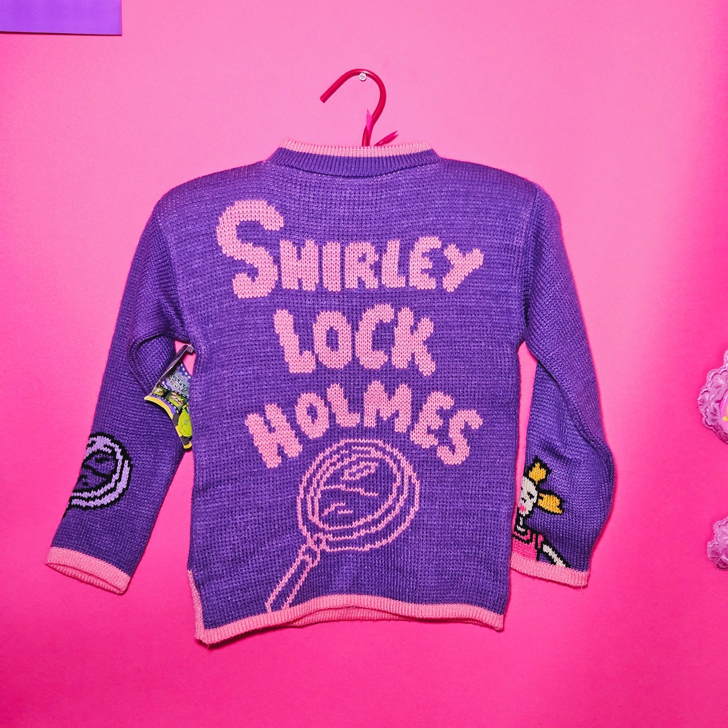 Shirley lock Holmes rugrats knit sweater