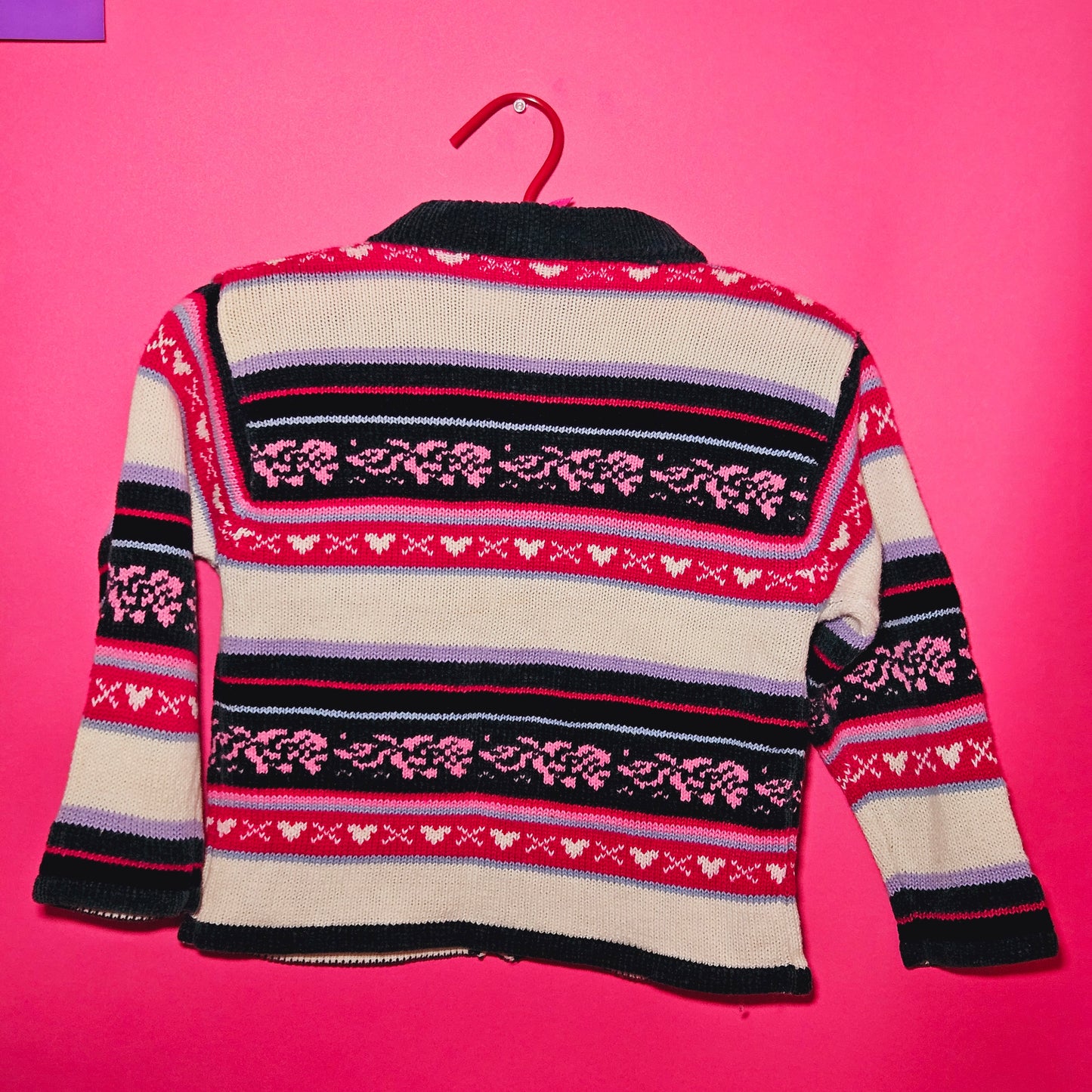 Halston baby floral zip up sweater