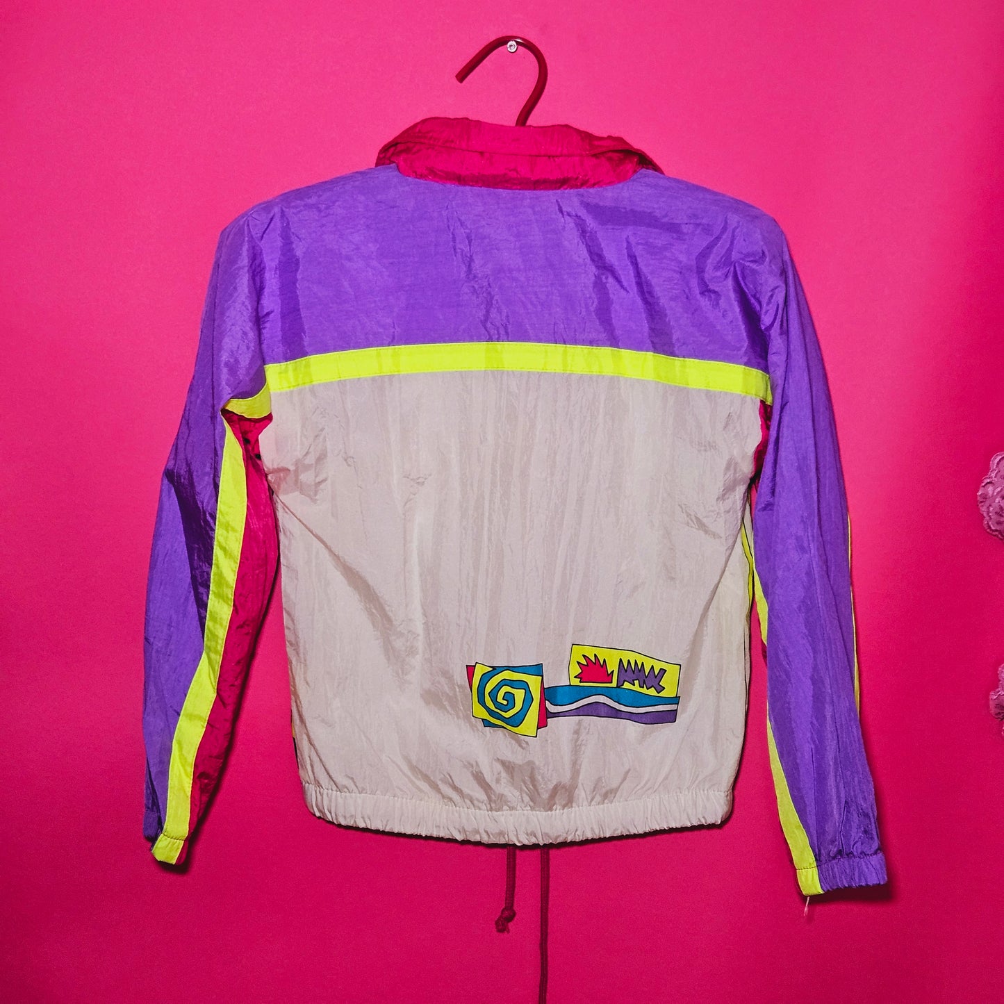 Neon funk vintage windbreaker kids jacket
