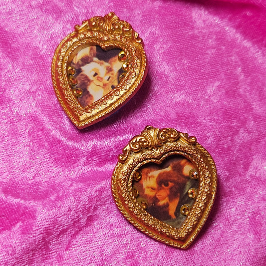 I ♡ Gizmo baroque frame earrings