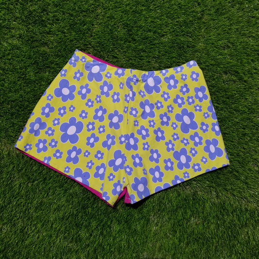 Flower Power upcycled shorts