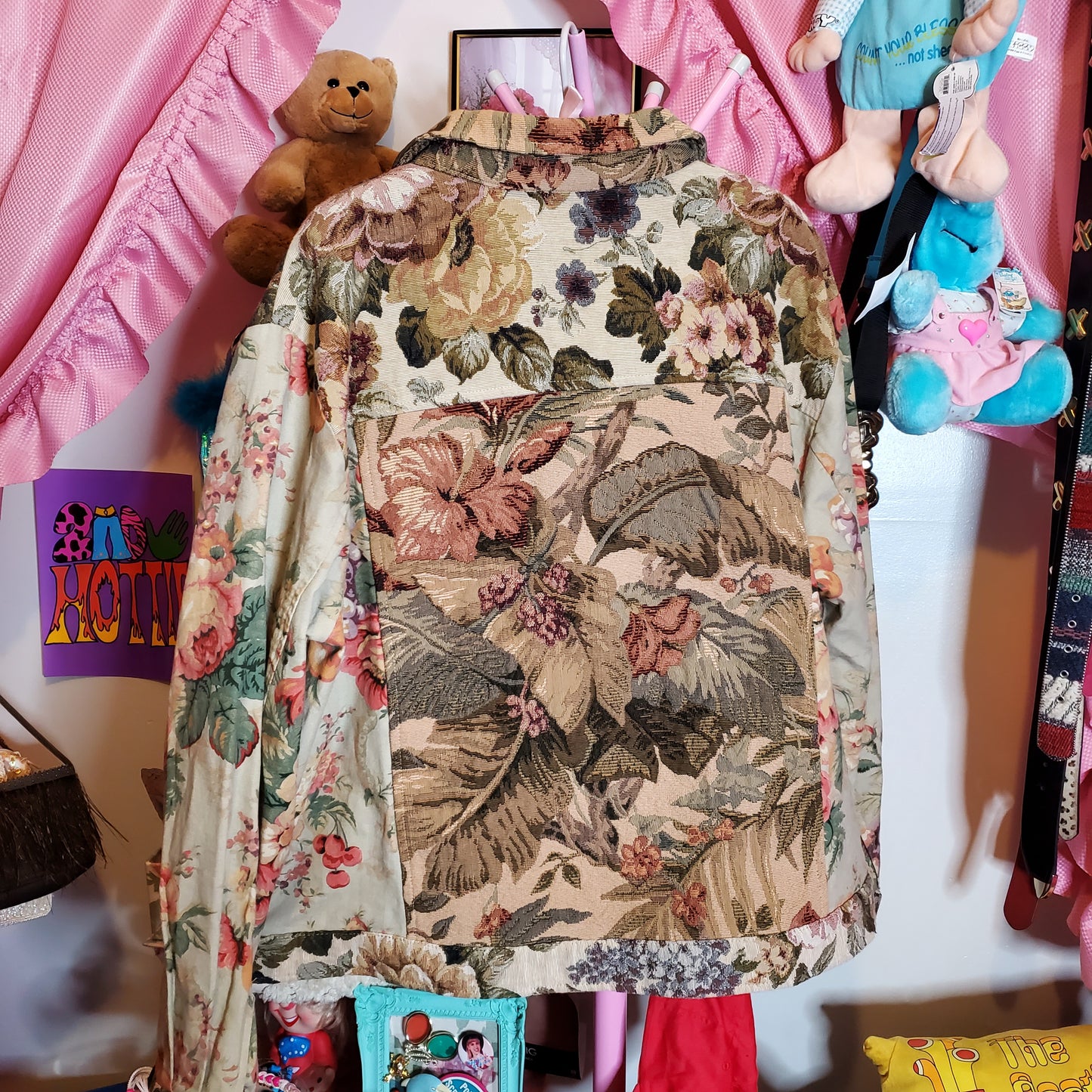 Floral couch tapestry jacket